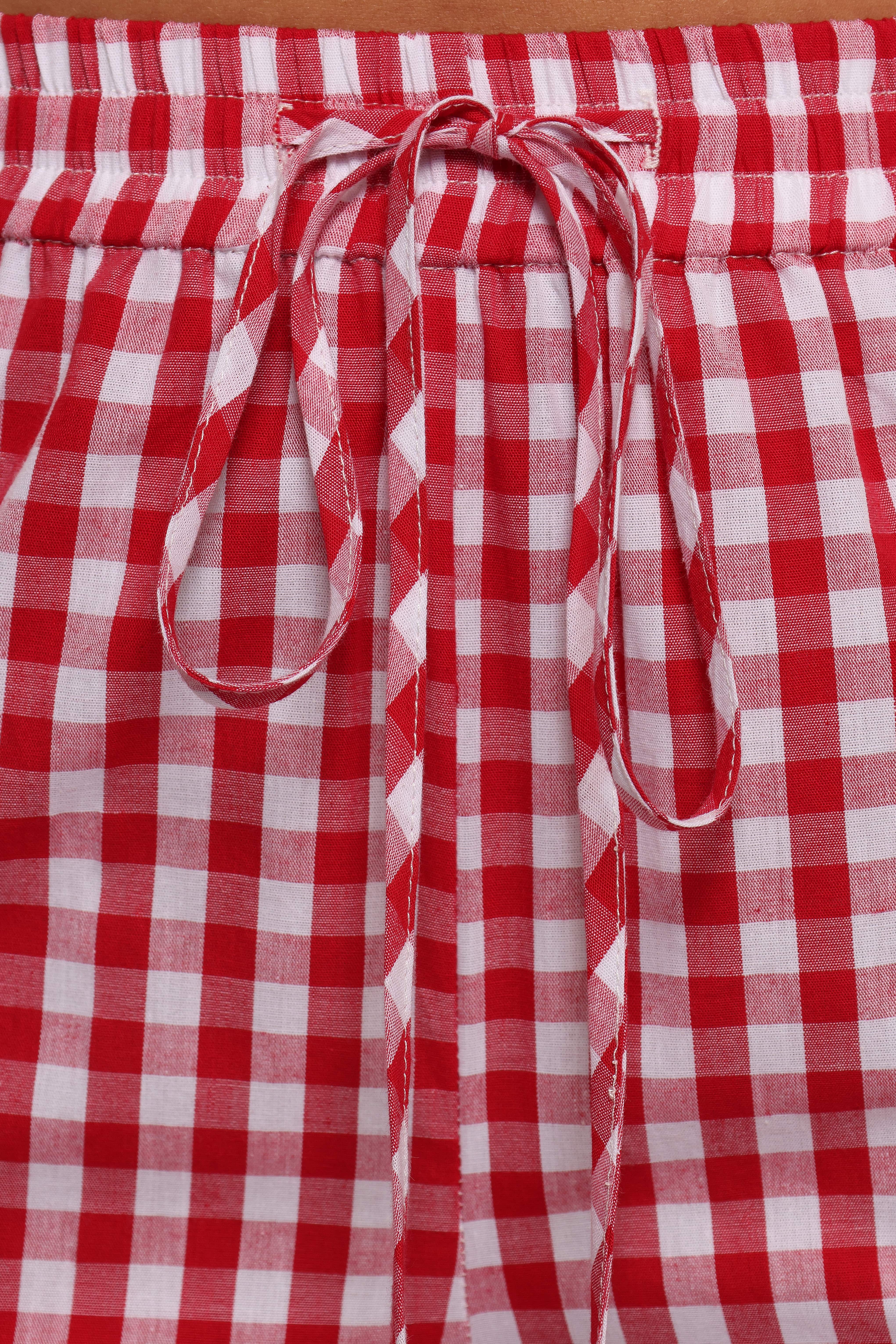Marina Pant - Red Gingham - Image 7
