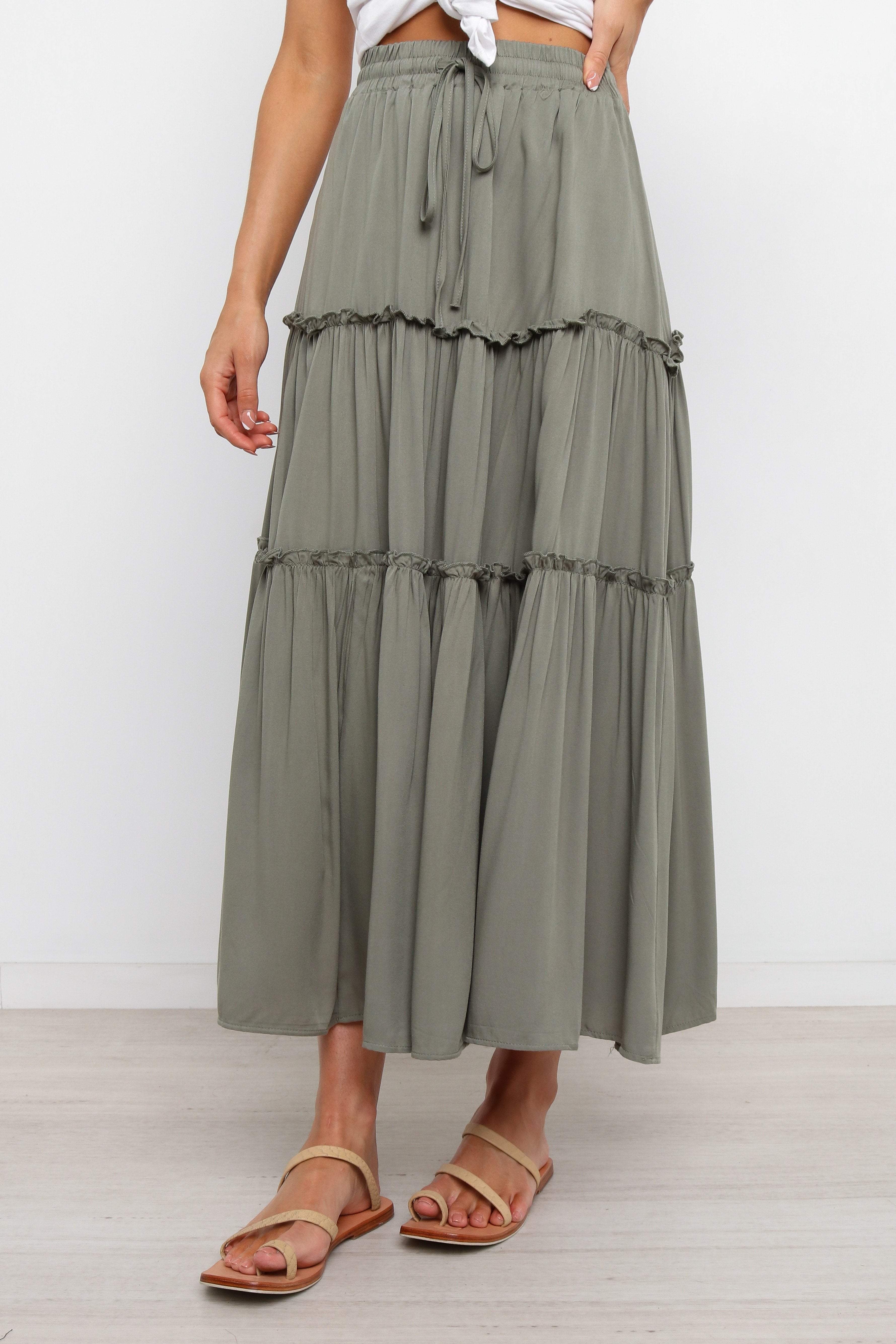 Marino Skirt - Olive - Image 2