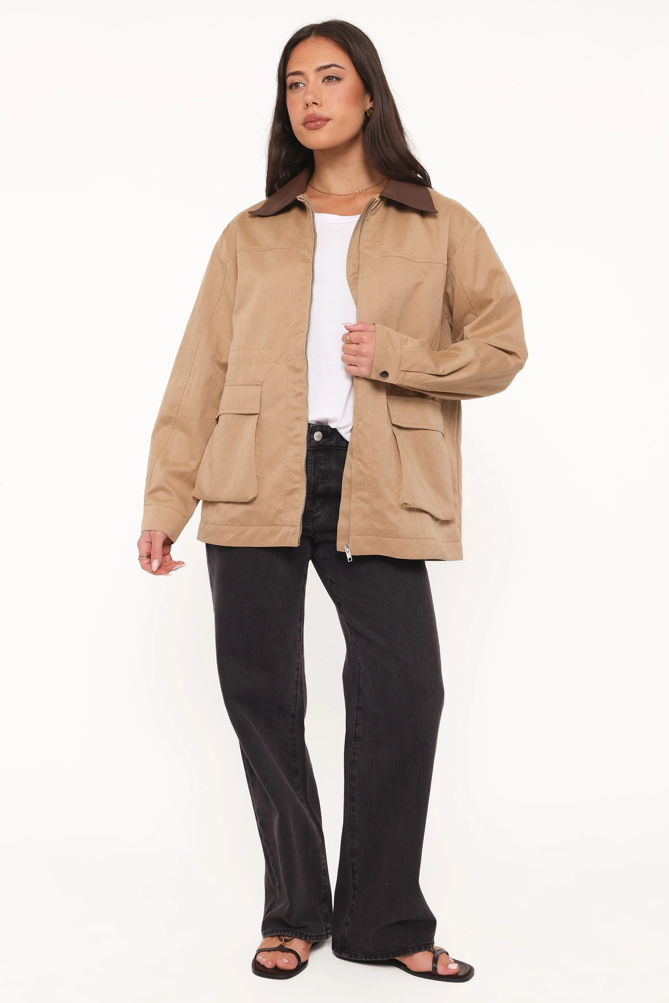 Marissa Anorak Jacket - Khaki - Image 5