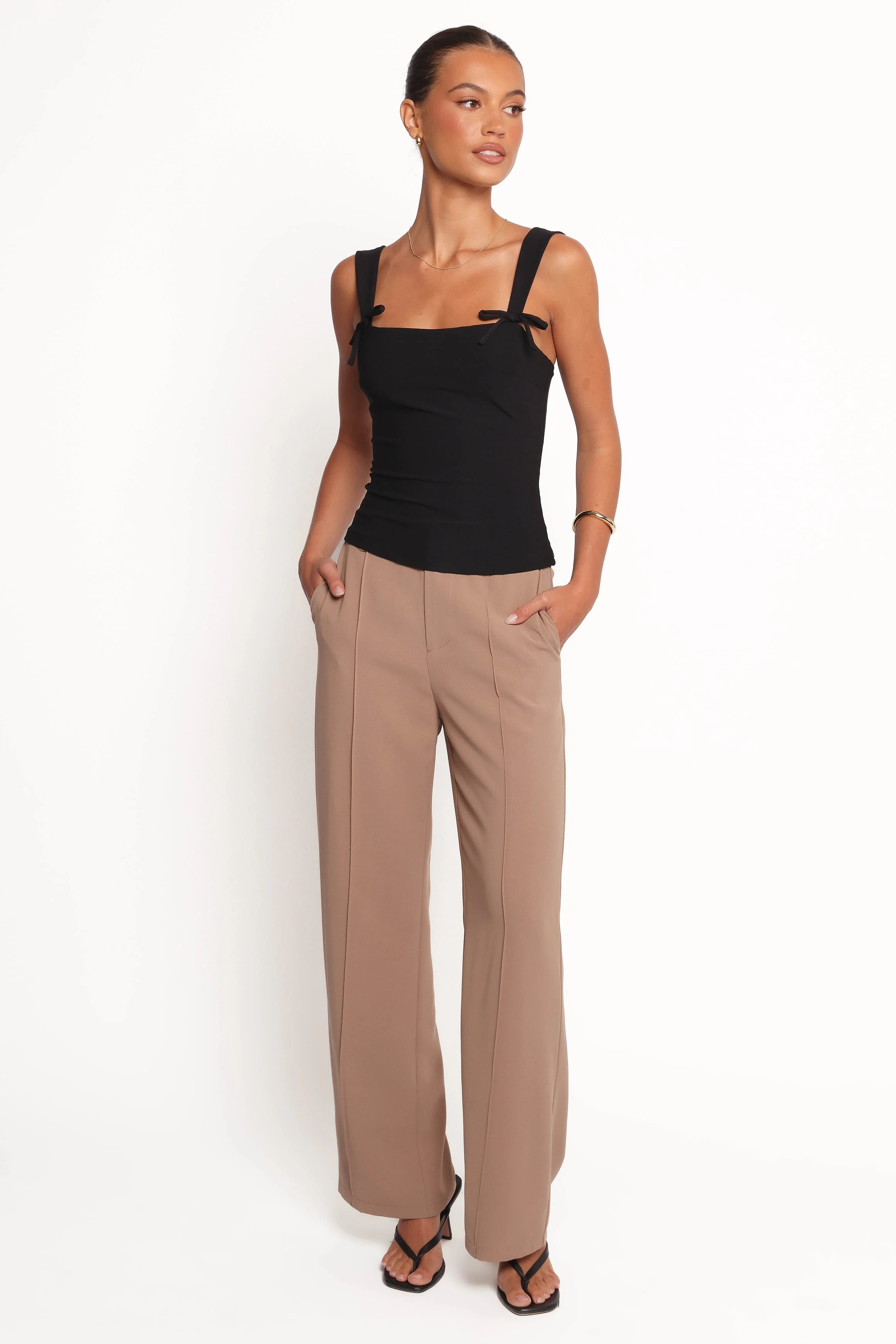 Marley Bow Knit Top - Black - Image 2