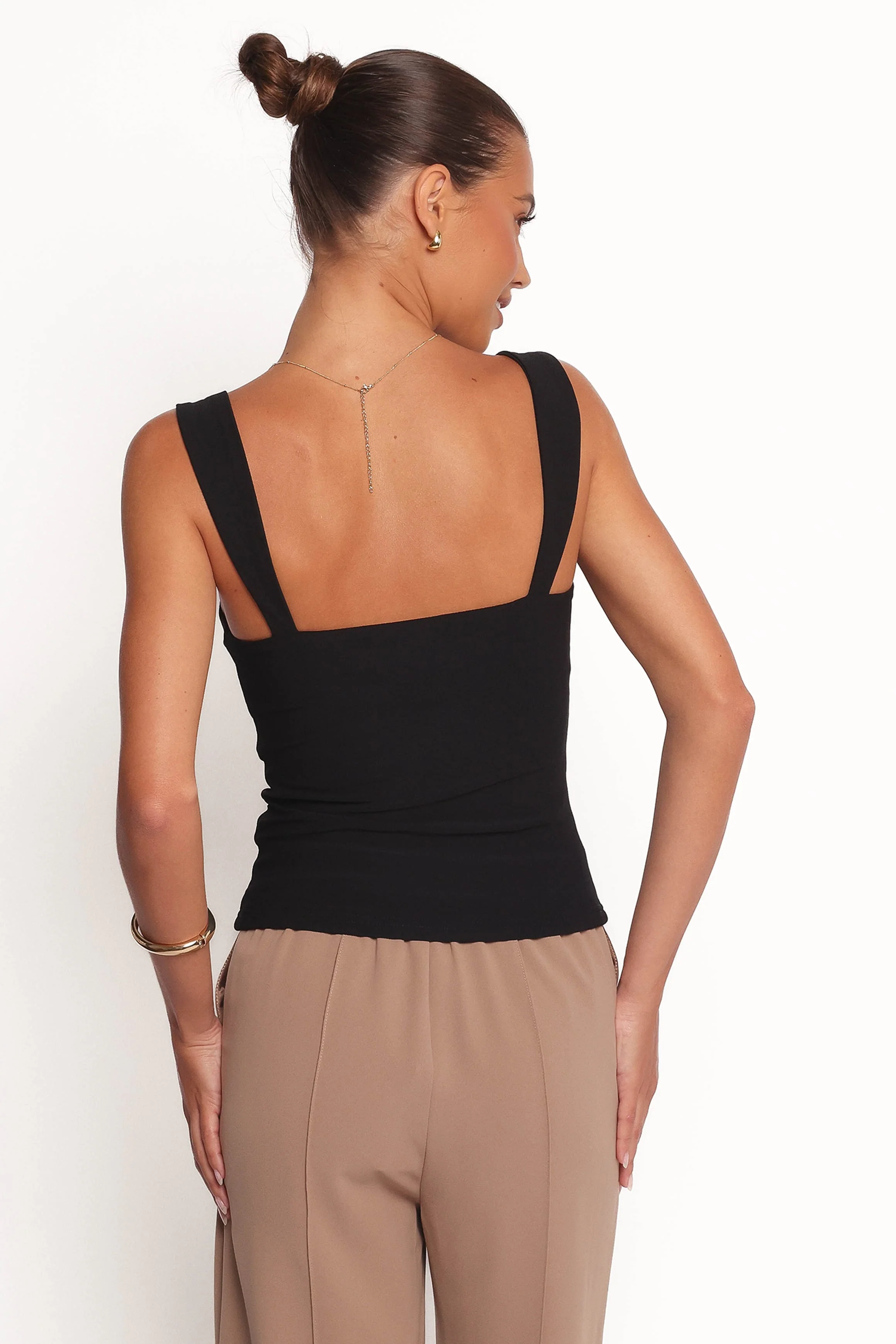 Marley Bow Knit Top - Black - Image 3