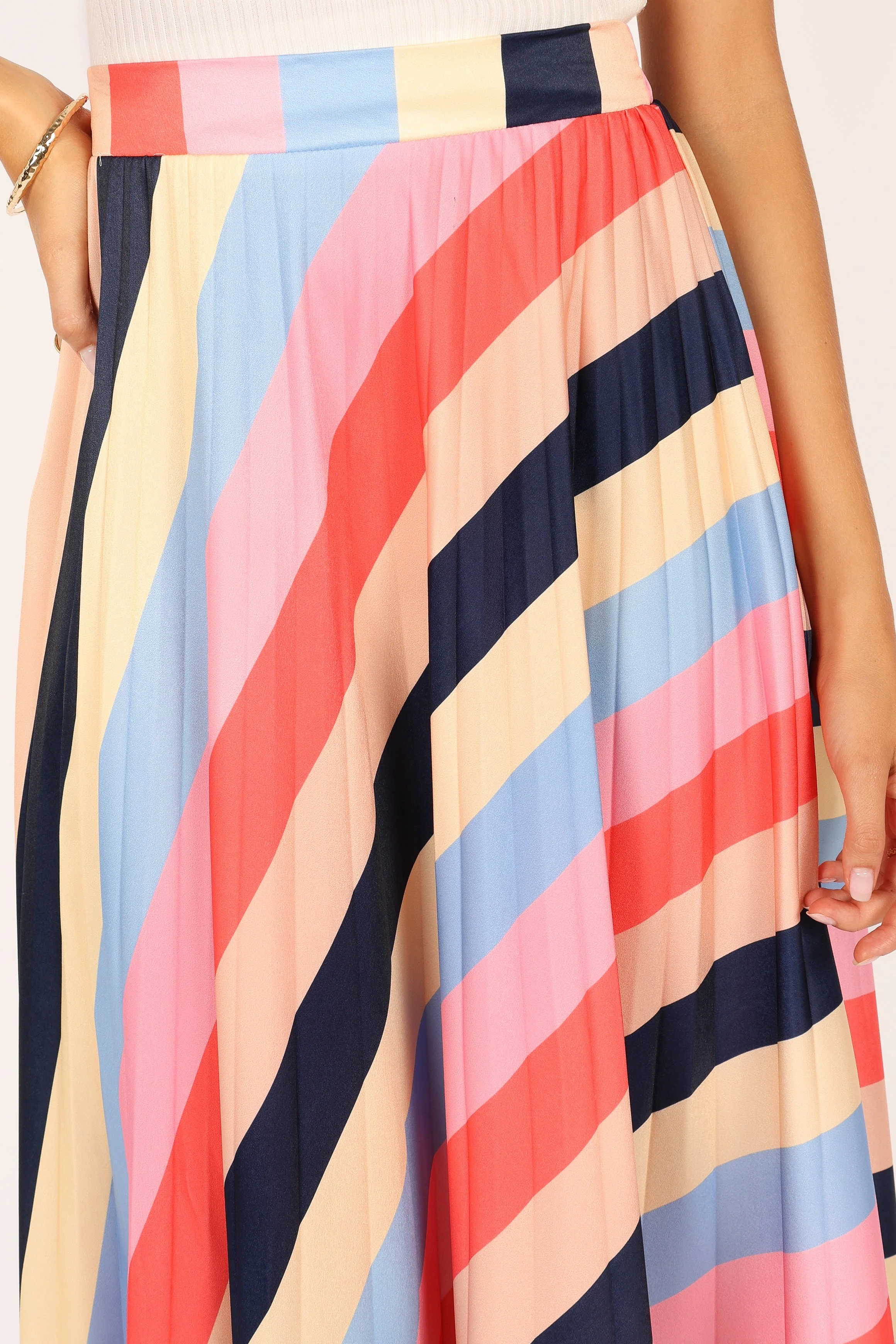 Marlow Midi Skirt - Multi Stripe - Image 8