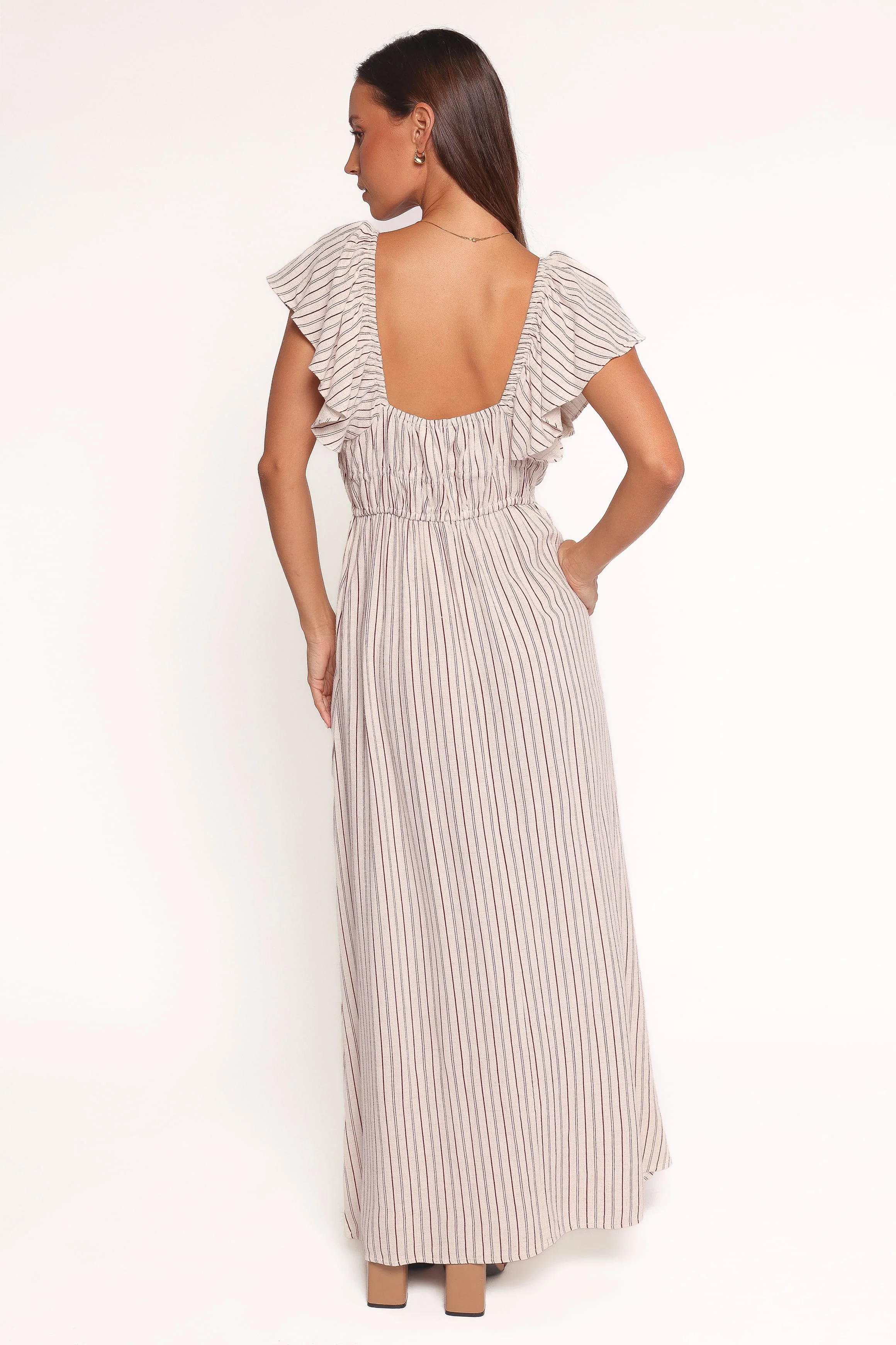 Martin Maxi Dress - Cherry Red Stripe - Image 4