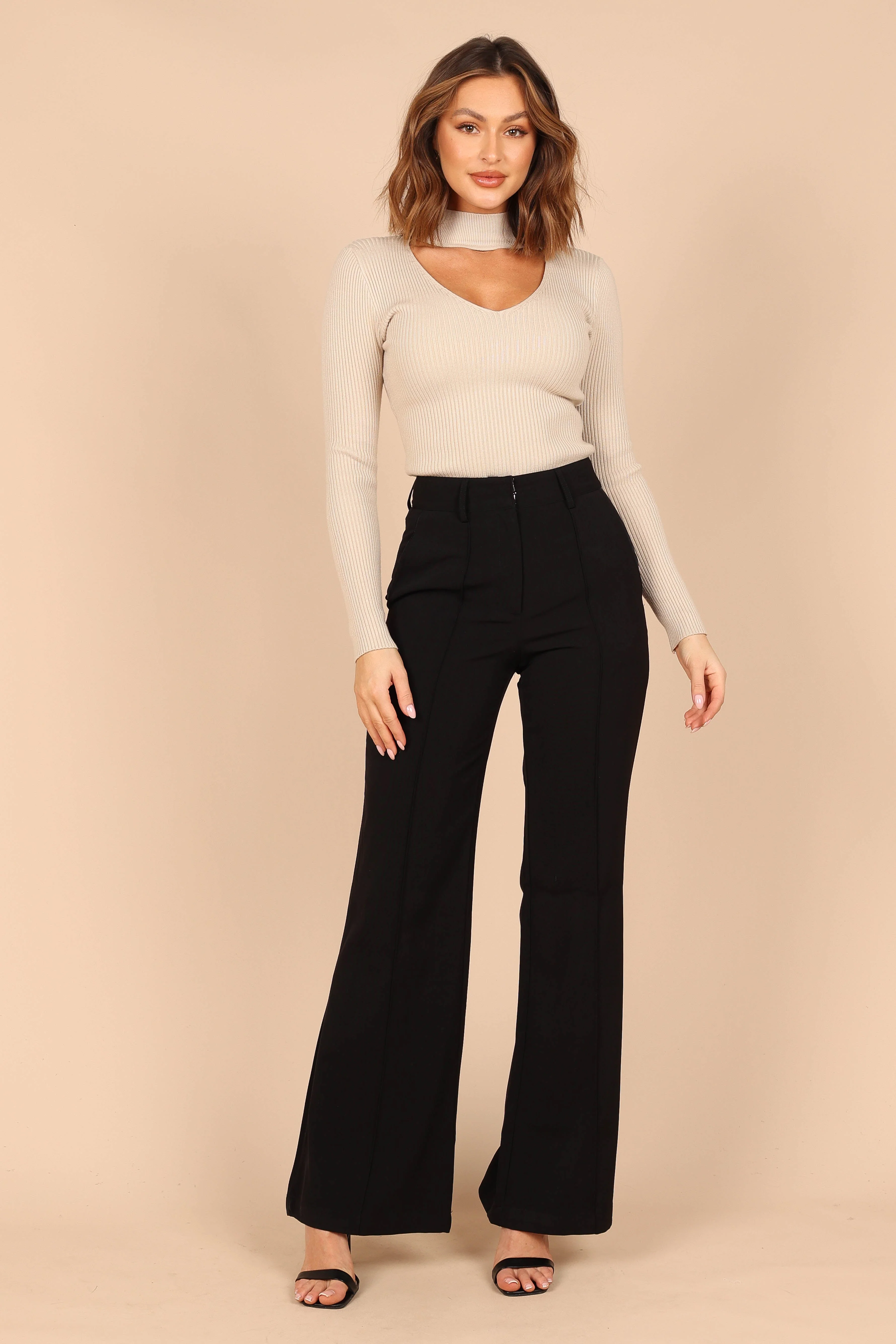 Marty Knitted Top - Beige - Image 6