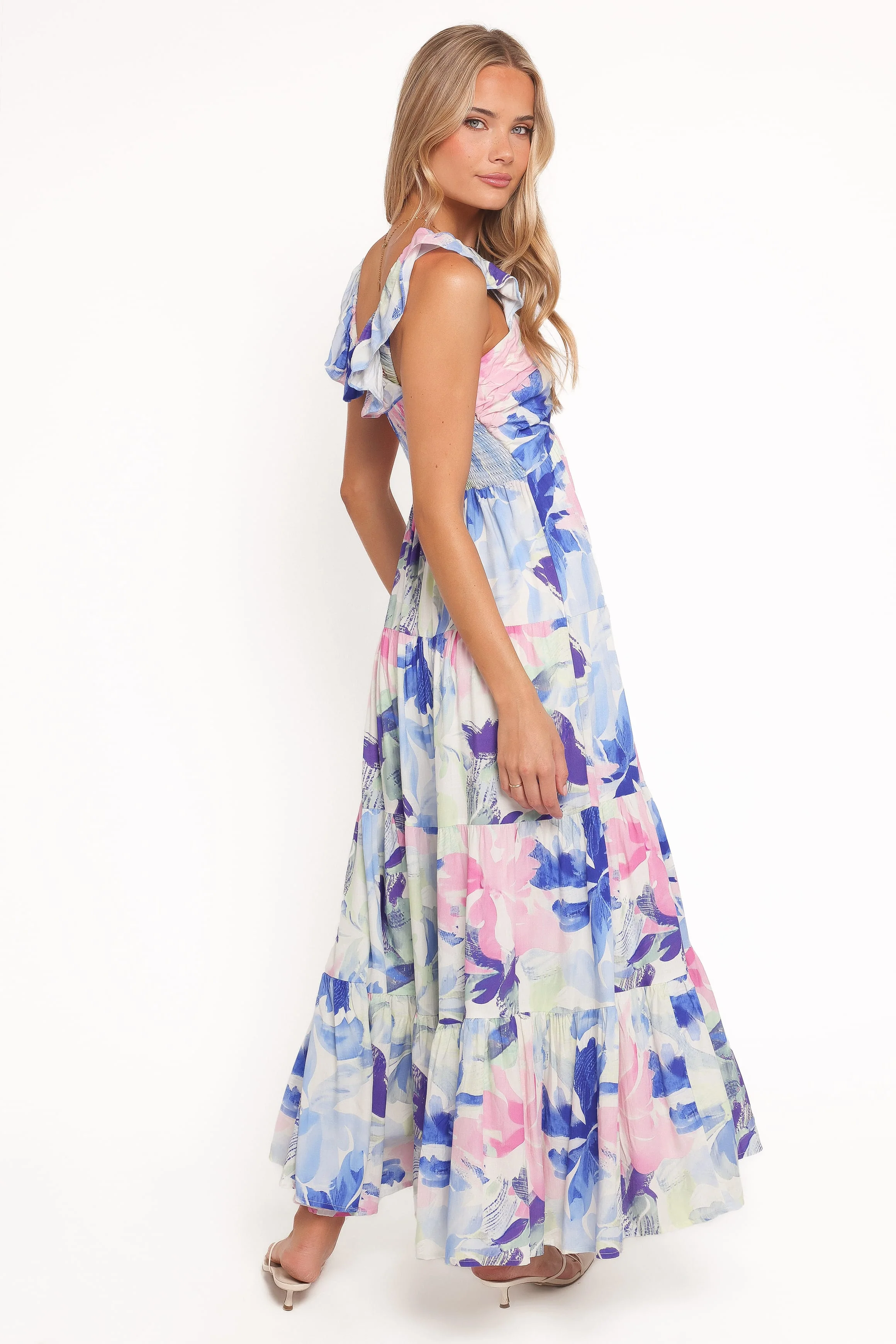 Matteah Maxi Dress - Blue Floral - Image 4