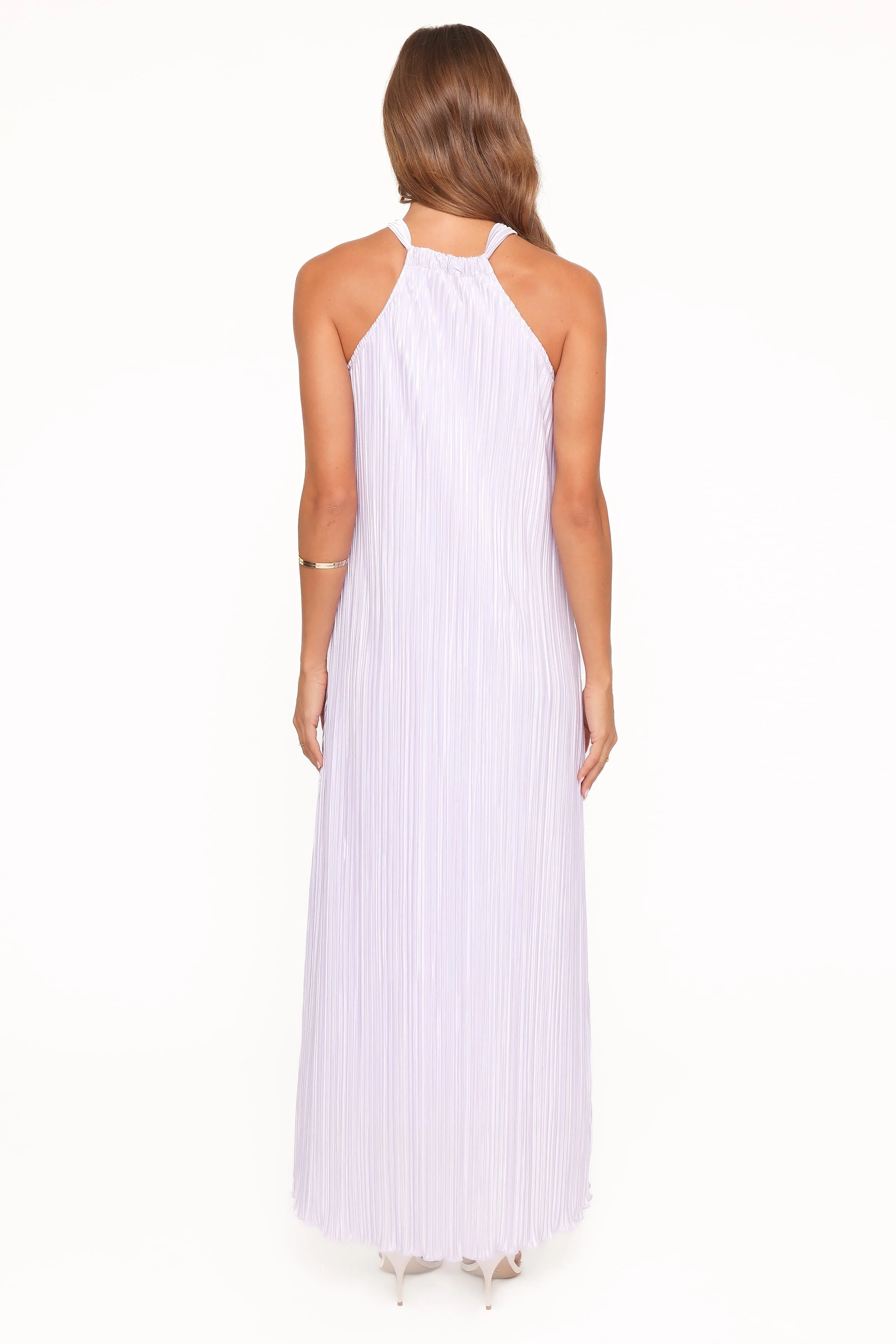 Melody Plisse Halter Maxi Dress - Lavender - Image 5