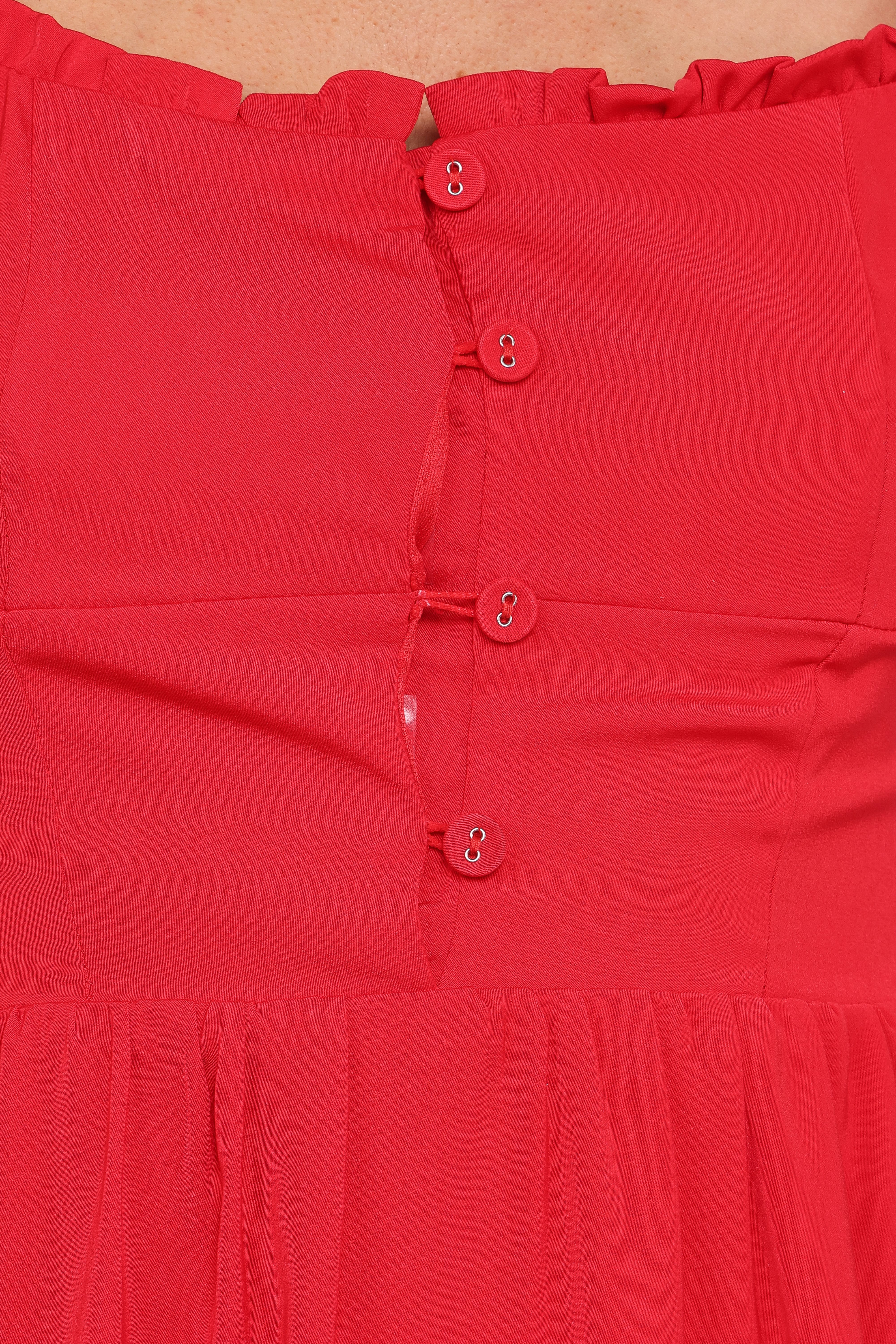 Melrose Midi Dress - Red - Image 6