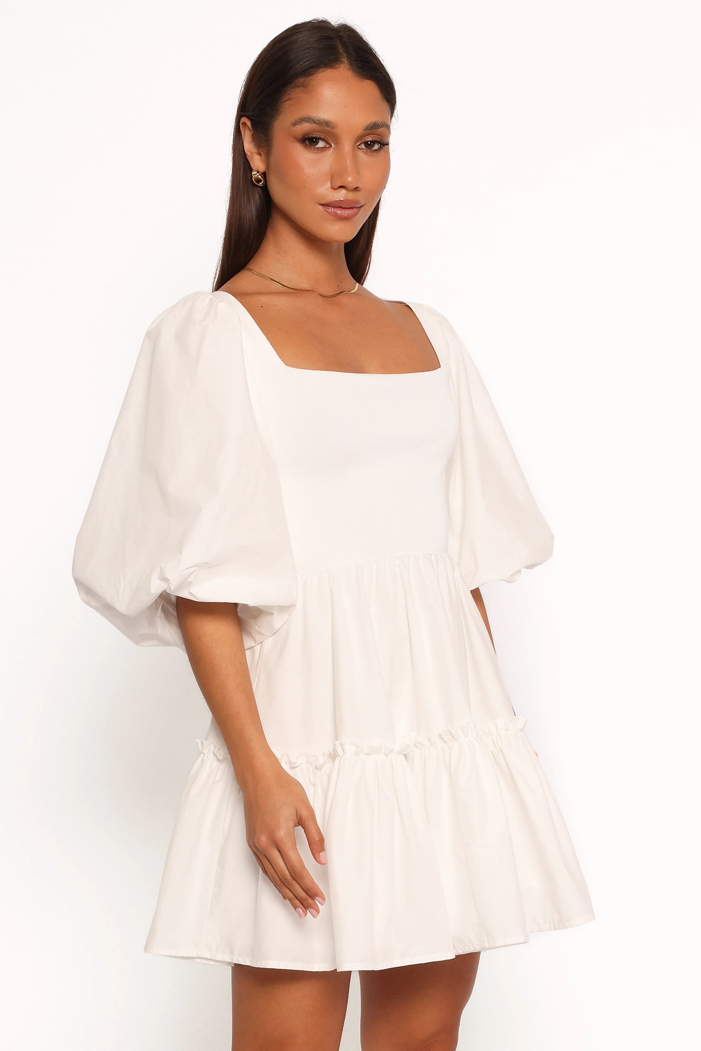 Meredith Mini Dress - White - Image 5