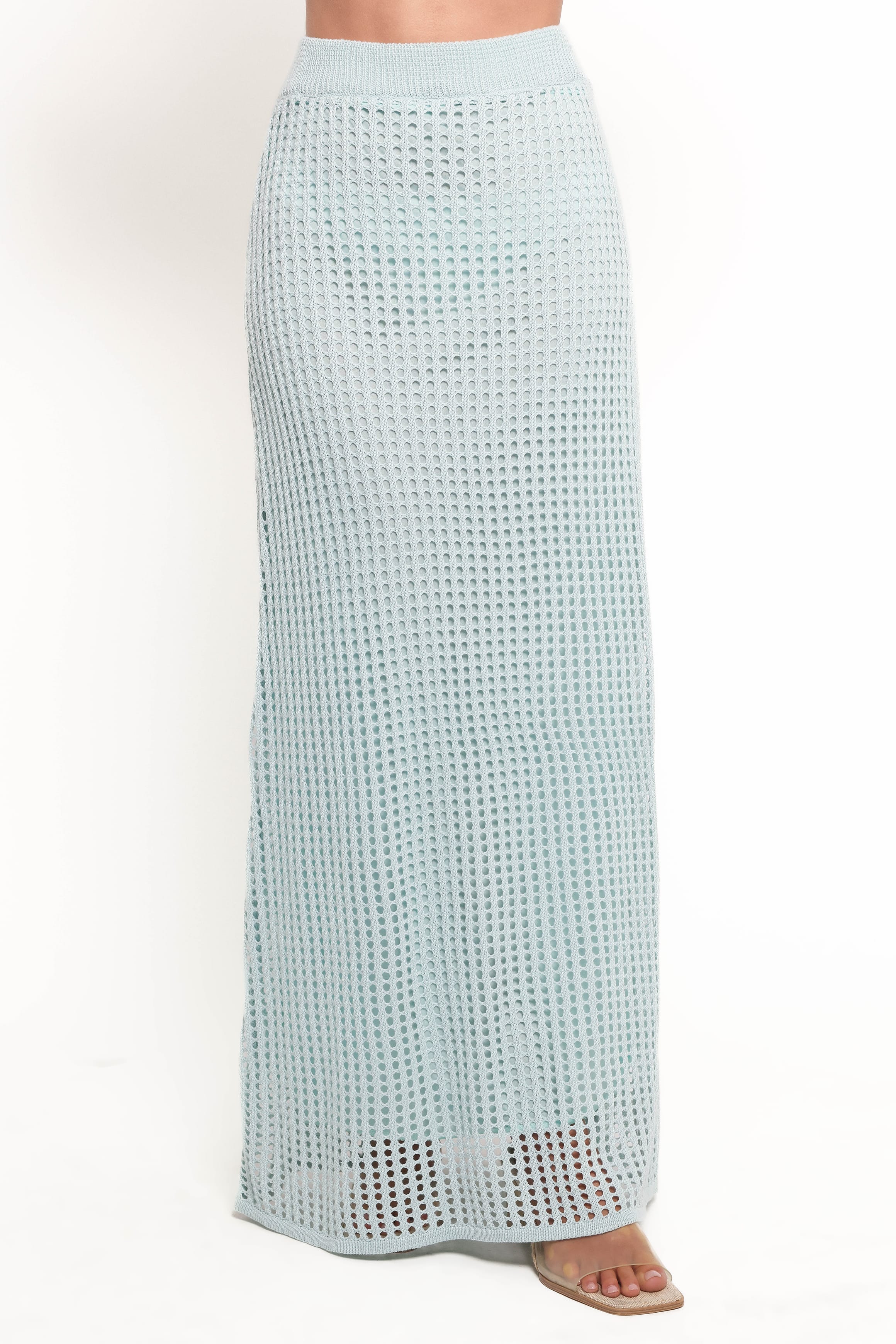 Meriah Knit Skirt Set - Light Blue - Image 9