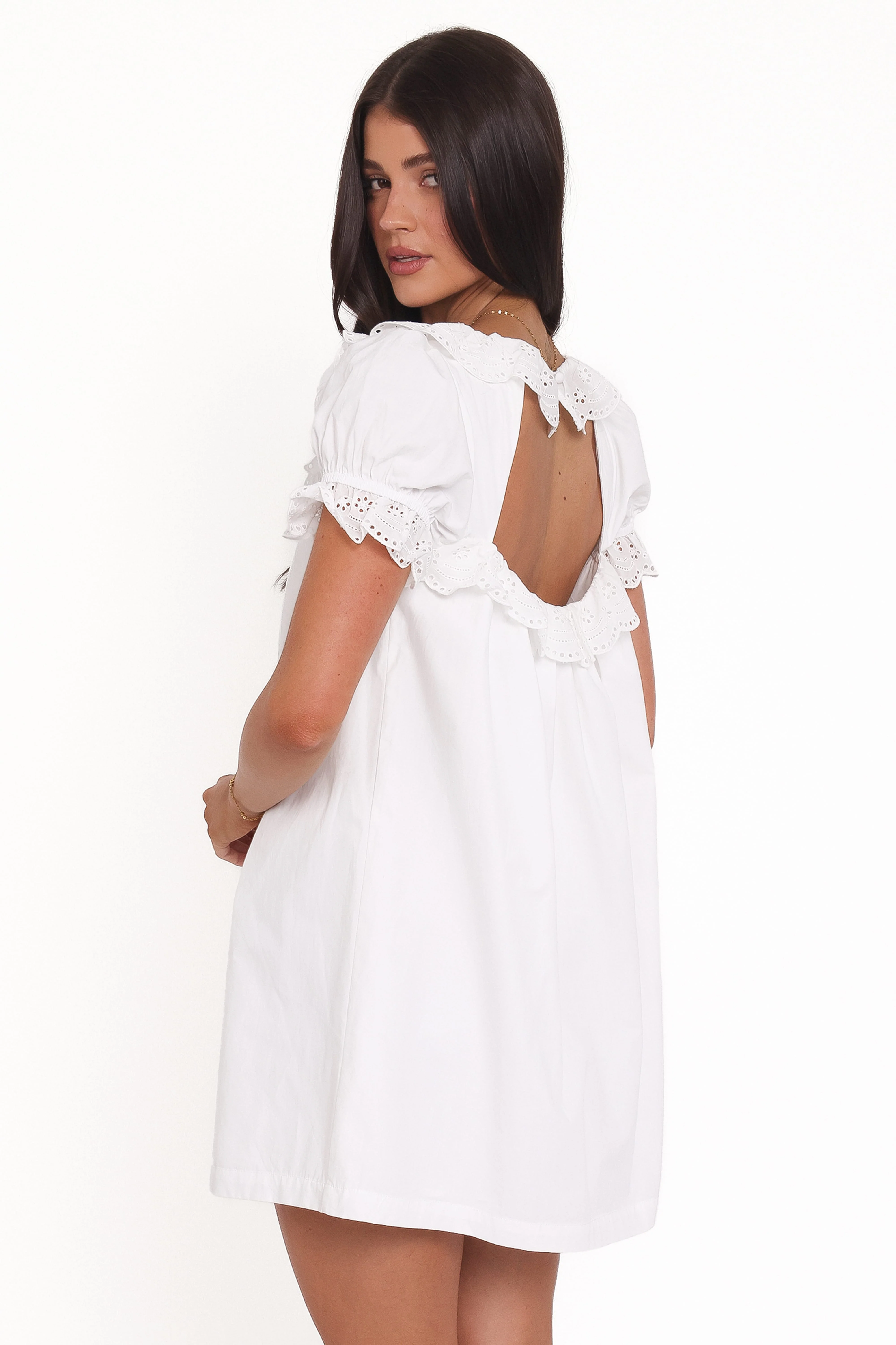 Merlyn Mini Dress - White - Image 4
