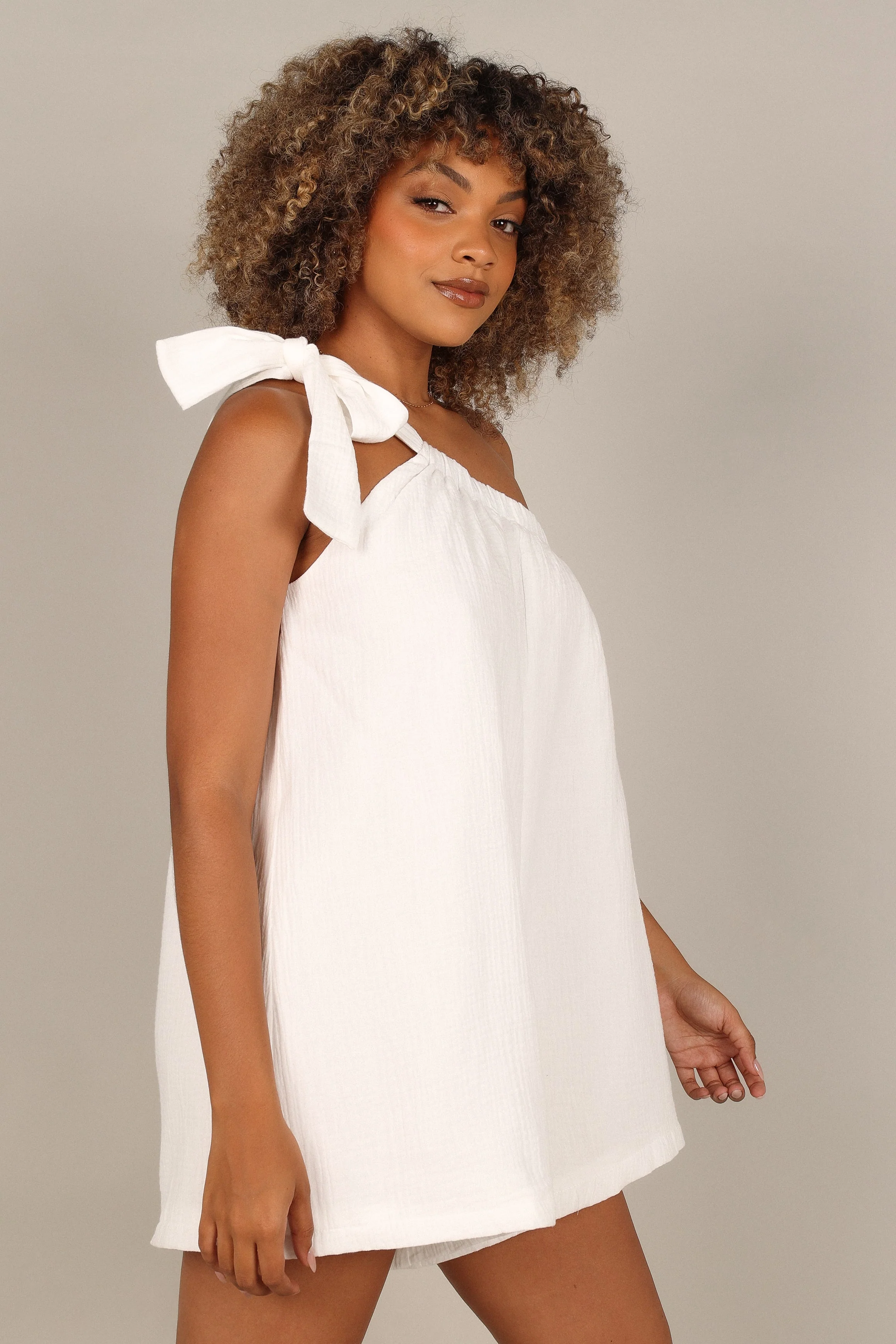 Miffy One Shoulder Playsuit - White - Image 8