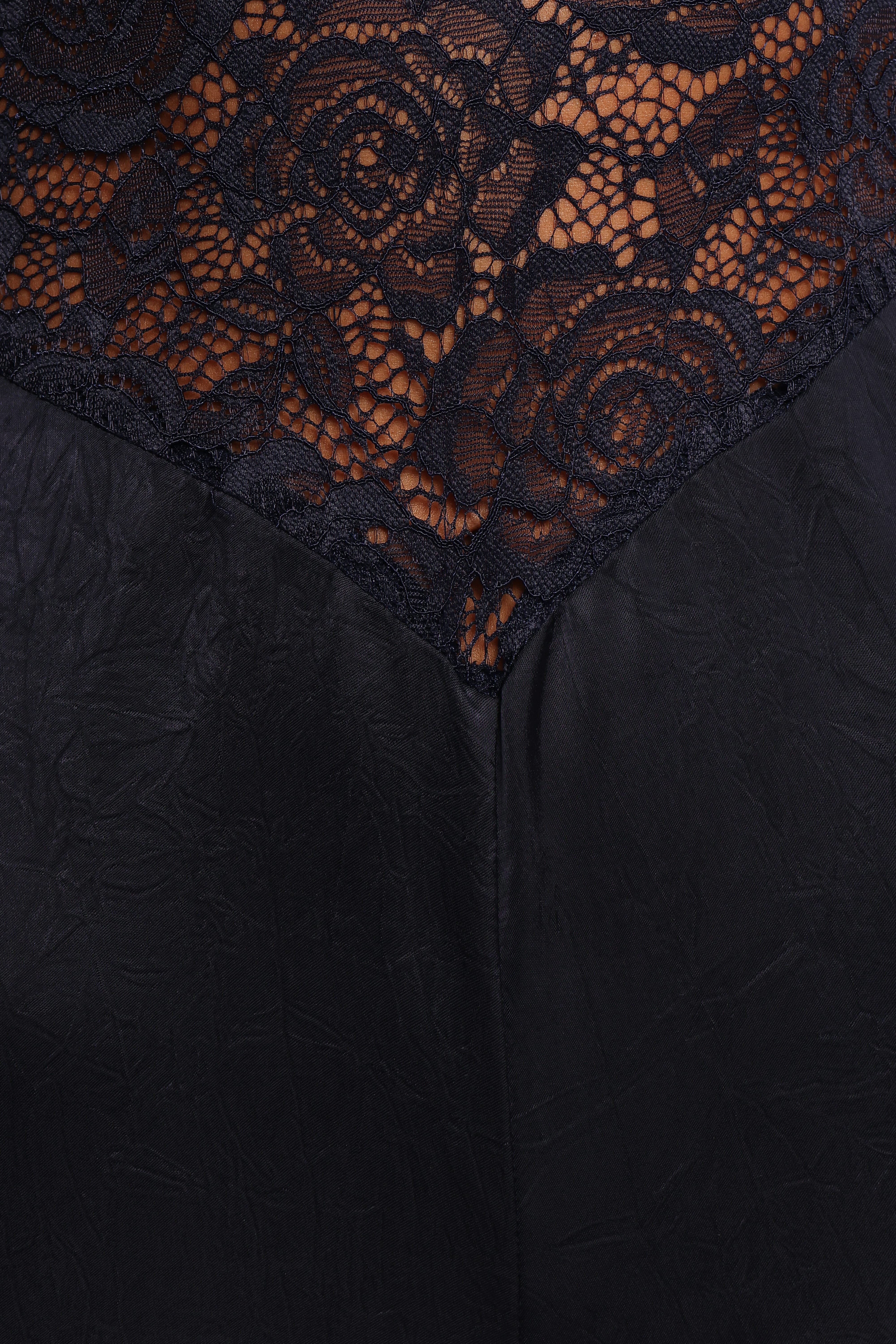 Milana Lace Inset Jumpsuit - Navy - Image 8