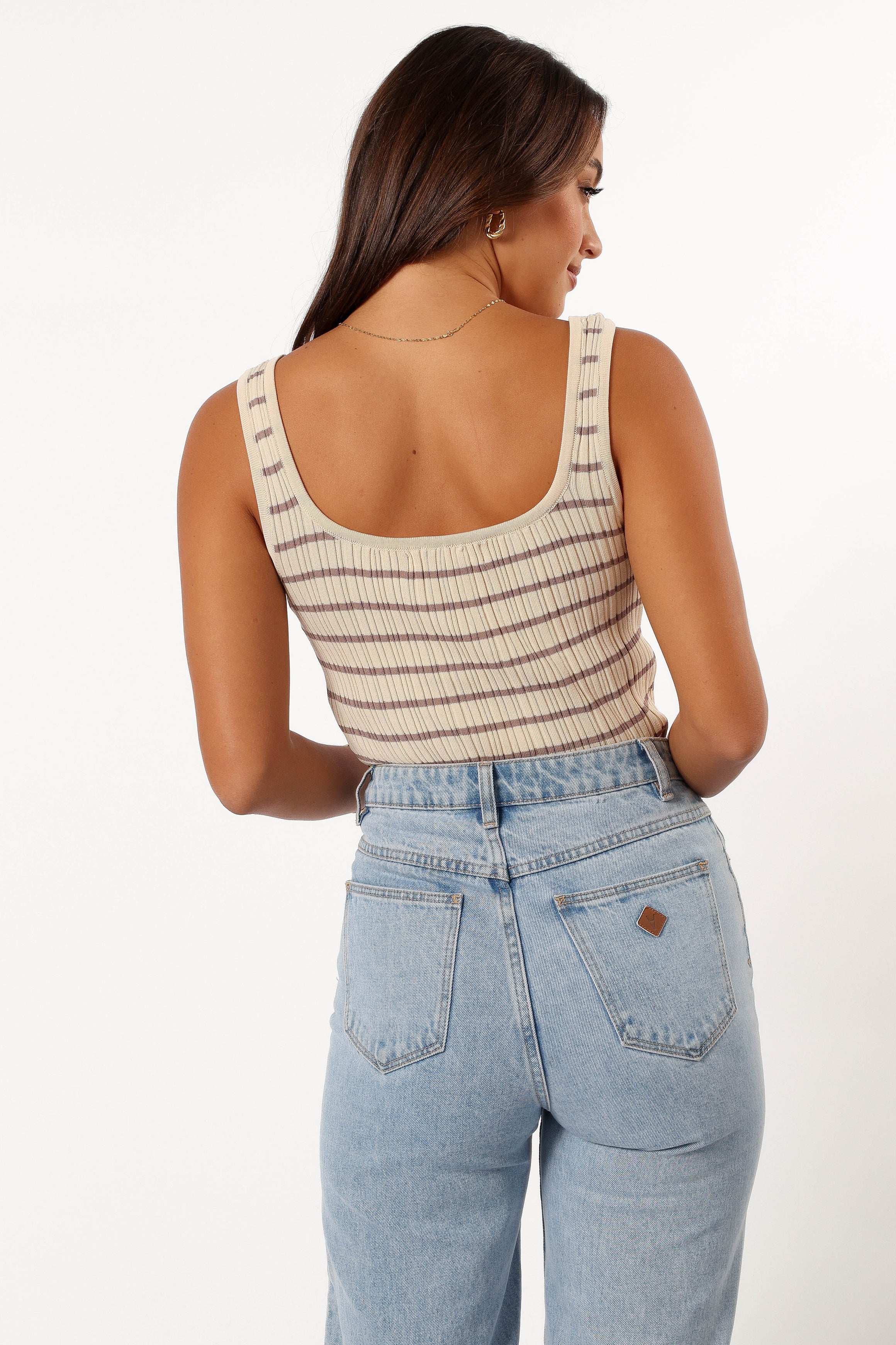 Milla Knit Top - Cream Mocha - Image 7