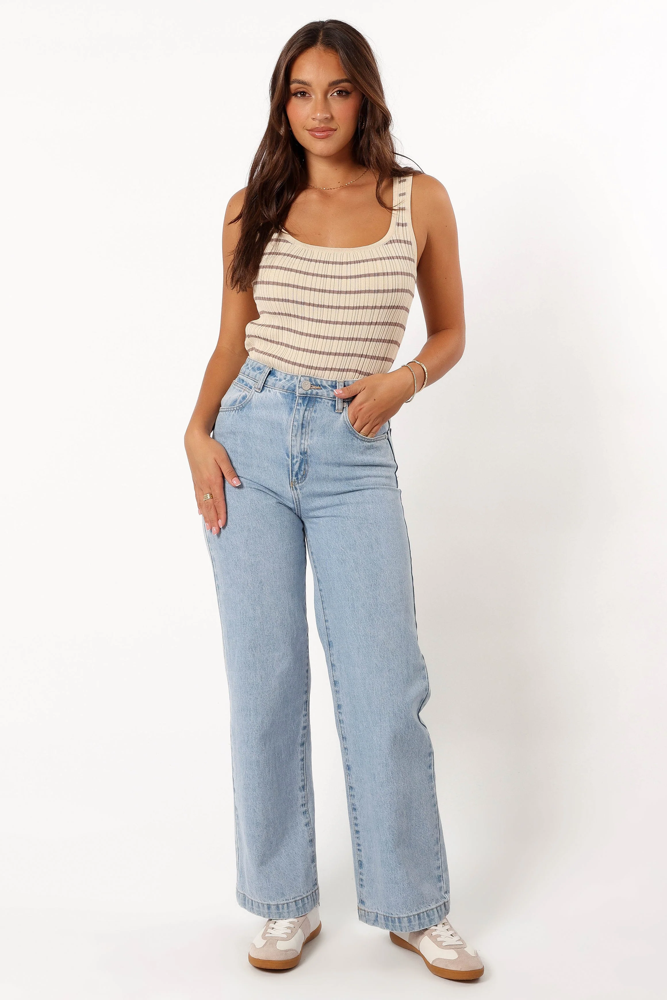 Milla Knit Top - Cream Mocha - Image 8