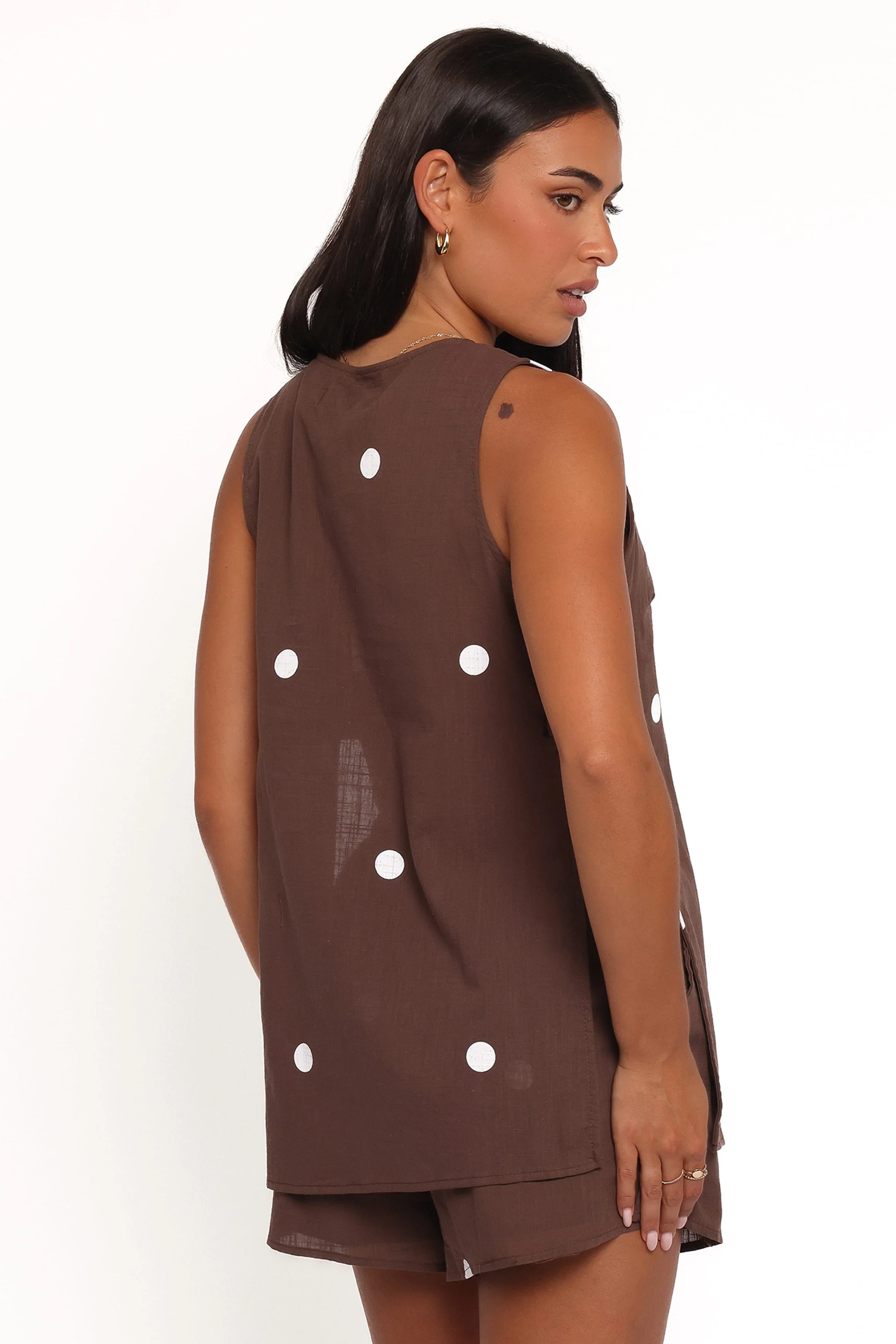 Miller Short Set - Brown Polka Dot - Image 3