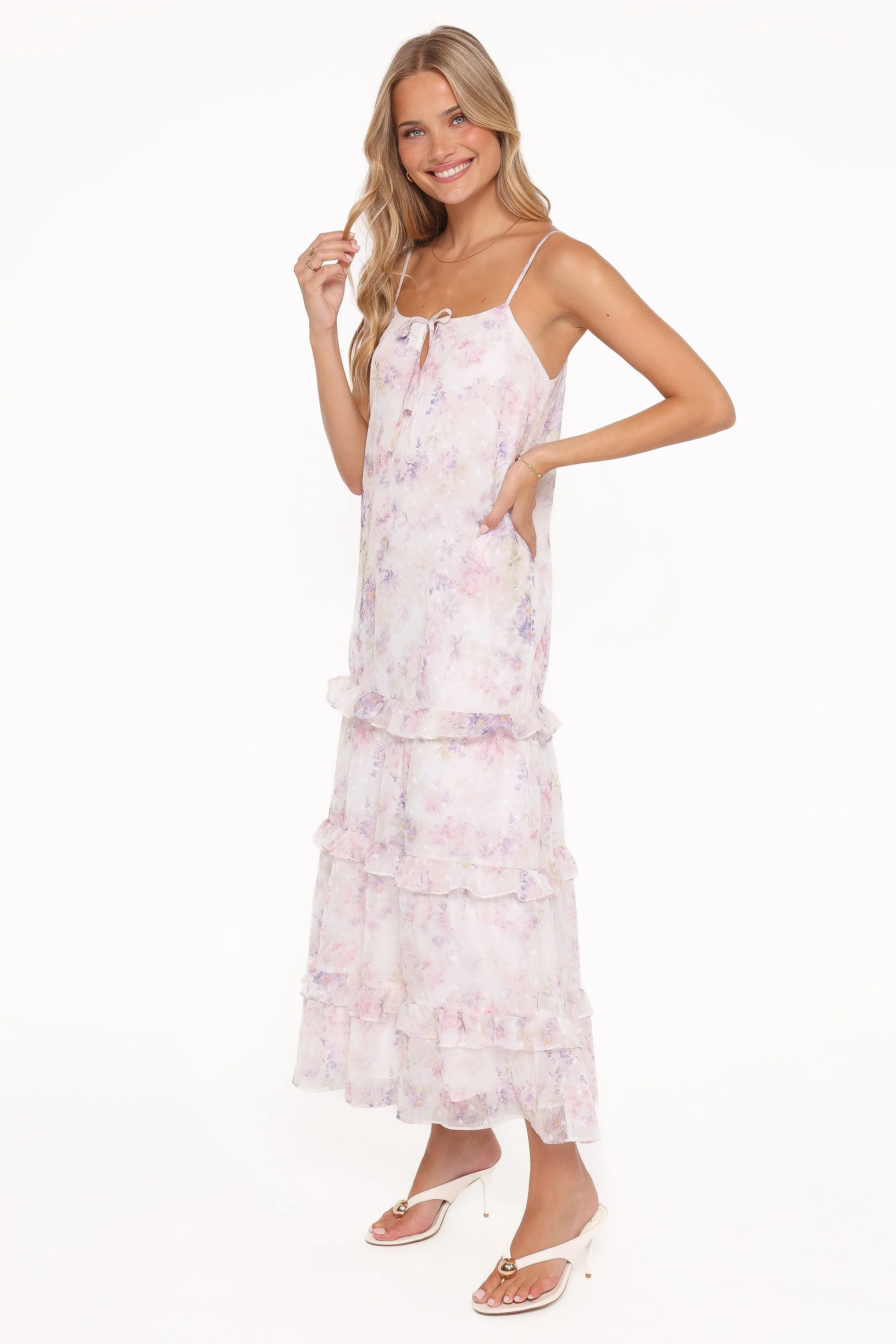 Minka Maxi Dress - White/Multi Floral - Image 3