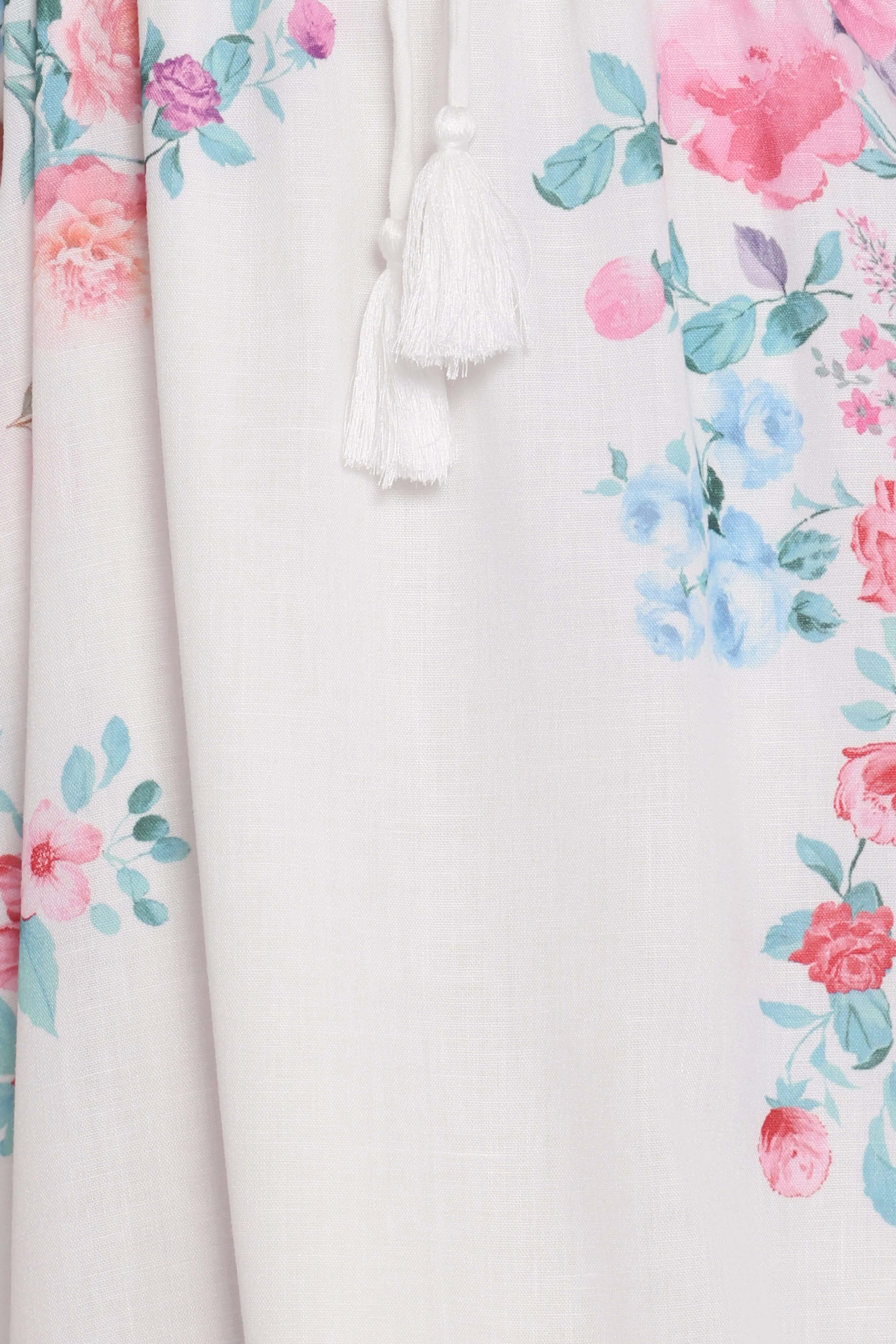 Mireya Midi Dress - White Floral - Image 5
