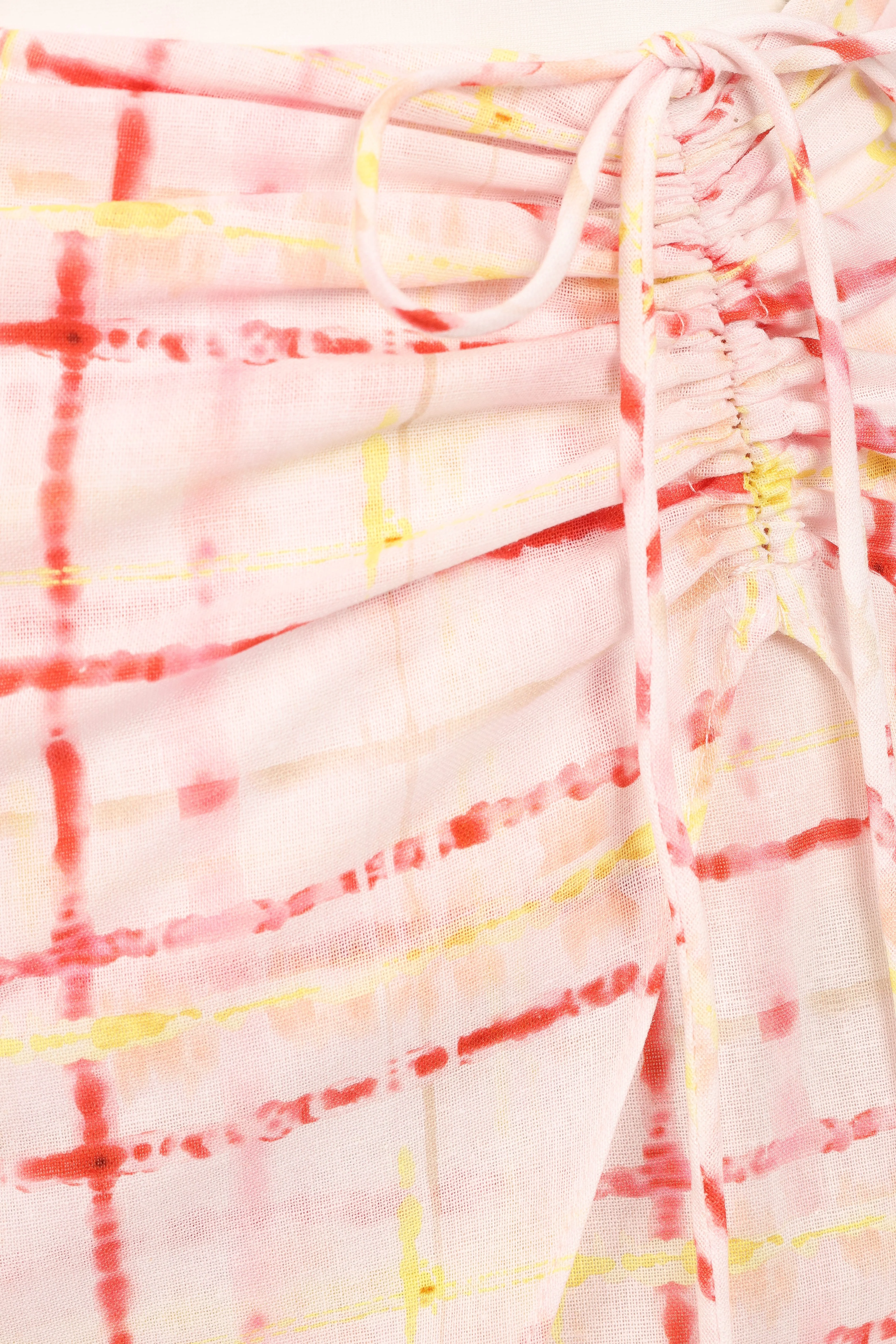 Mirha Mini Skirt - Sunset Check - Image 8