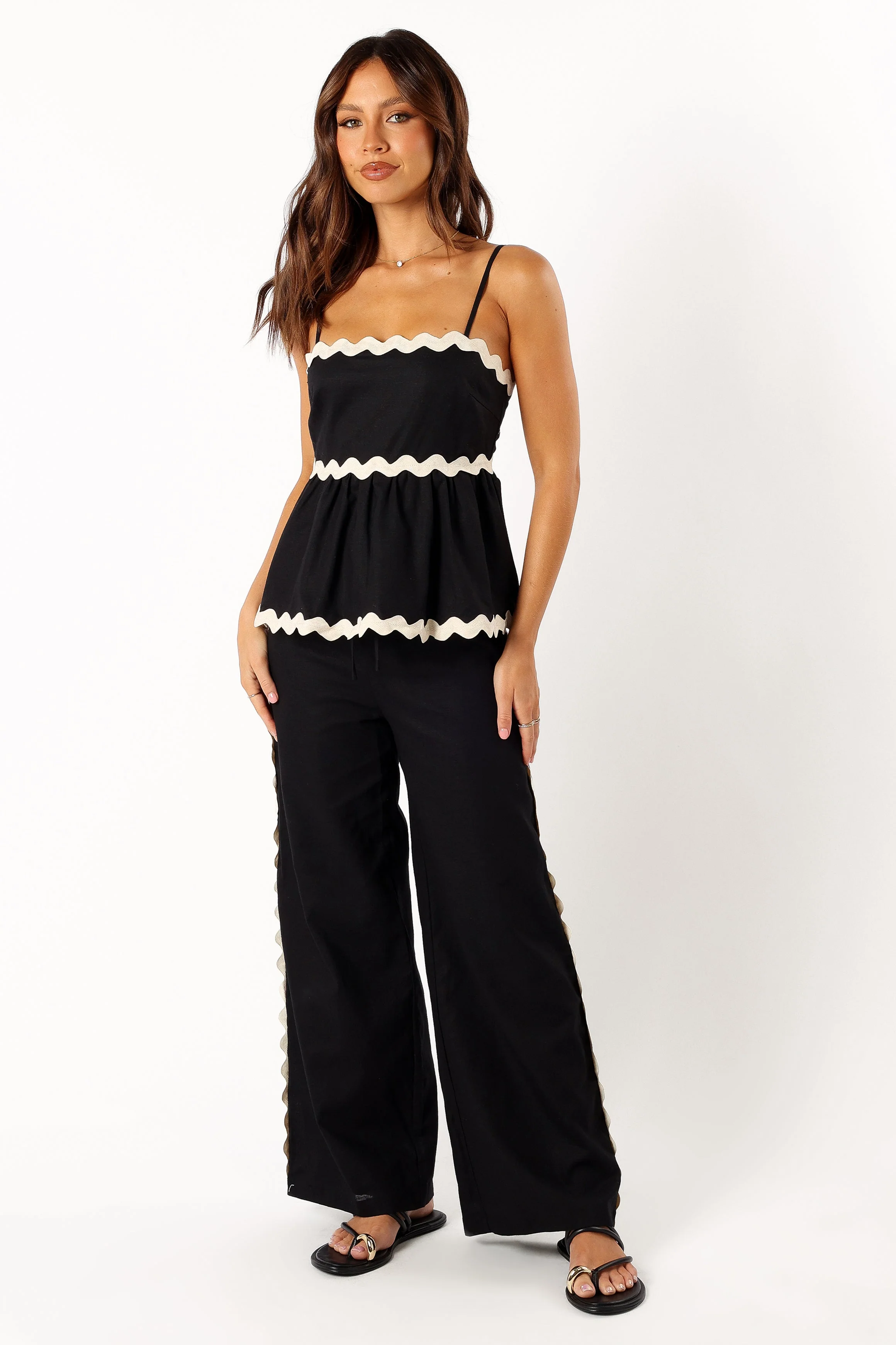 Mollymook Pants - Black Cream - Image 3