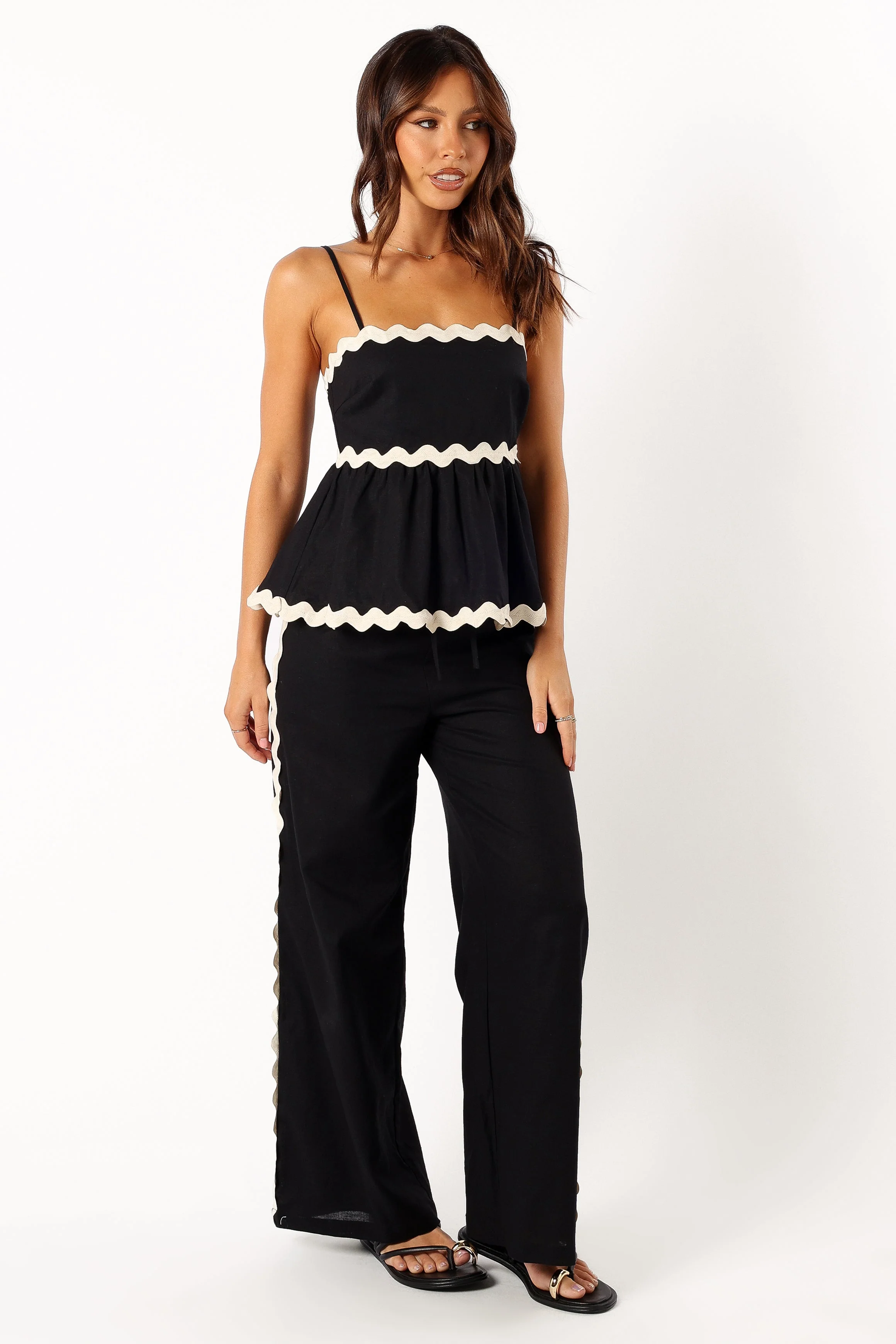 Mollymook Pants - Black Cream - Image 4