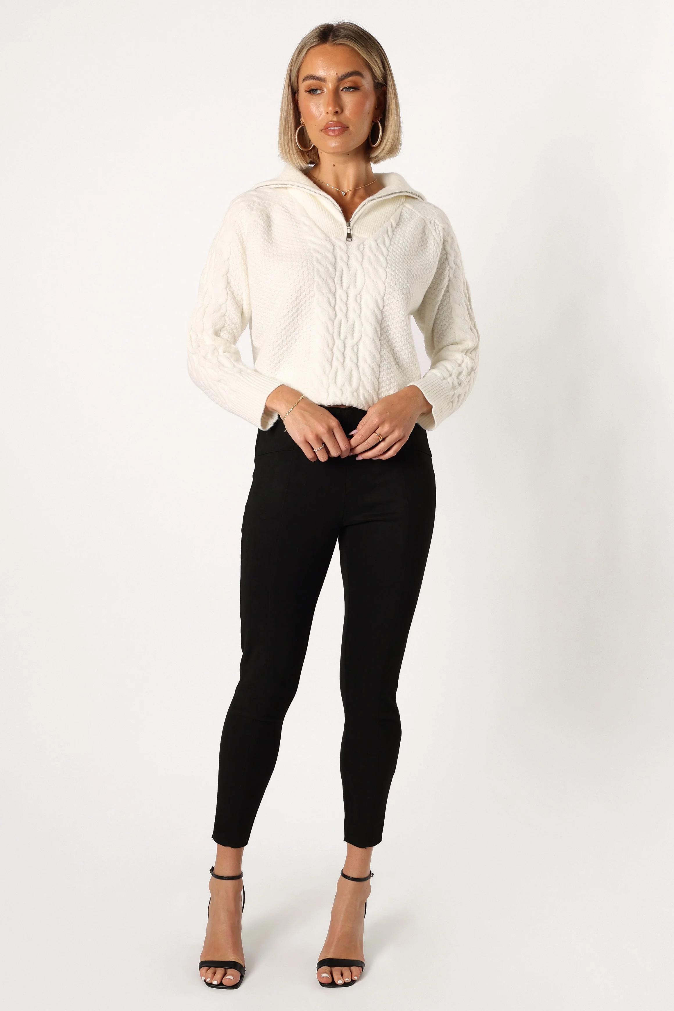 Morgan Suede Look Legging - Black - Image 2