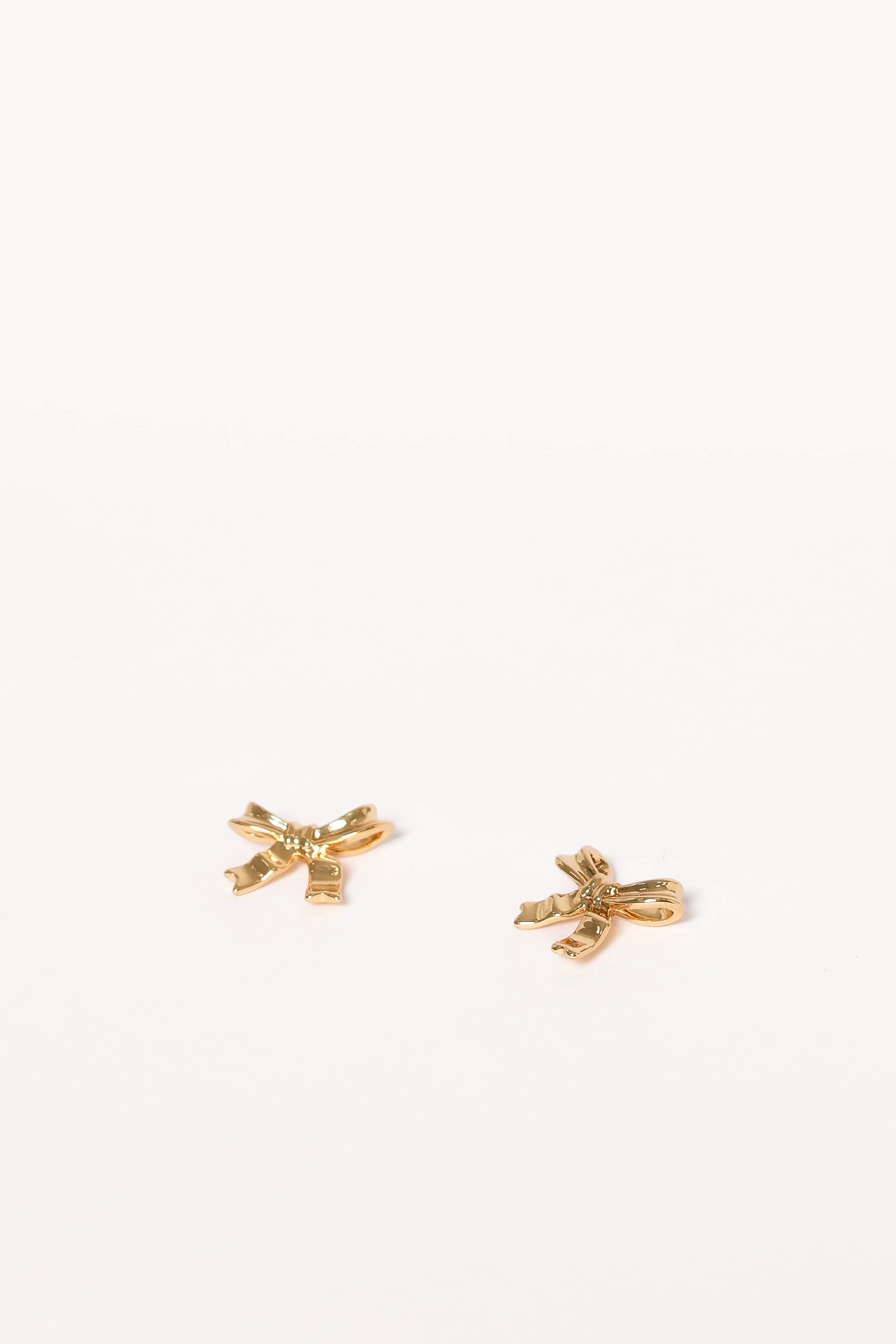 Myra Bow Earrings - Gold - Image 2