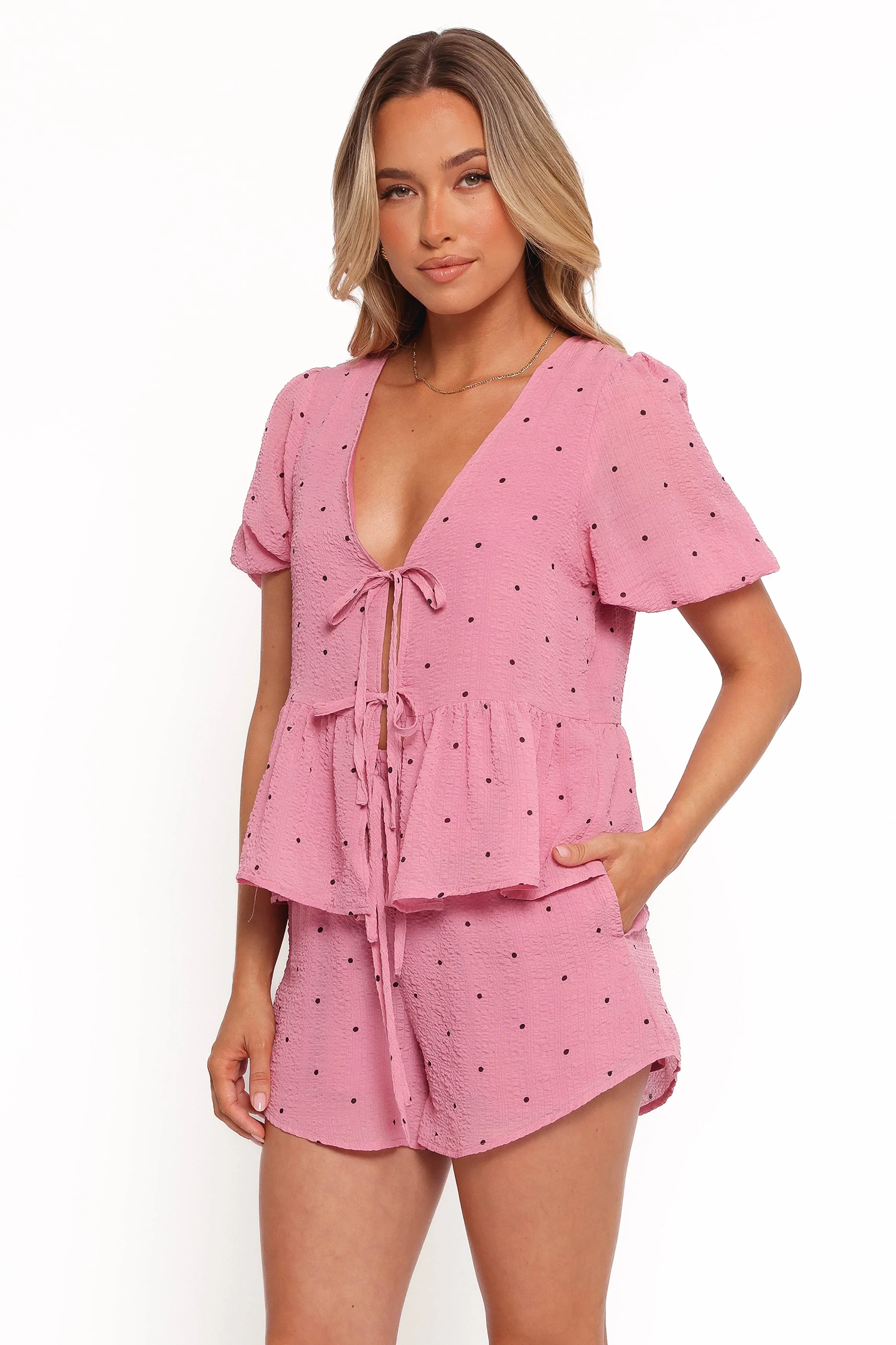 Nala Shorts - Pink Polka Dot - Image 5