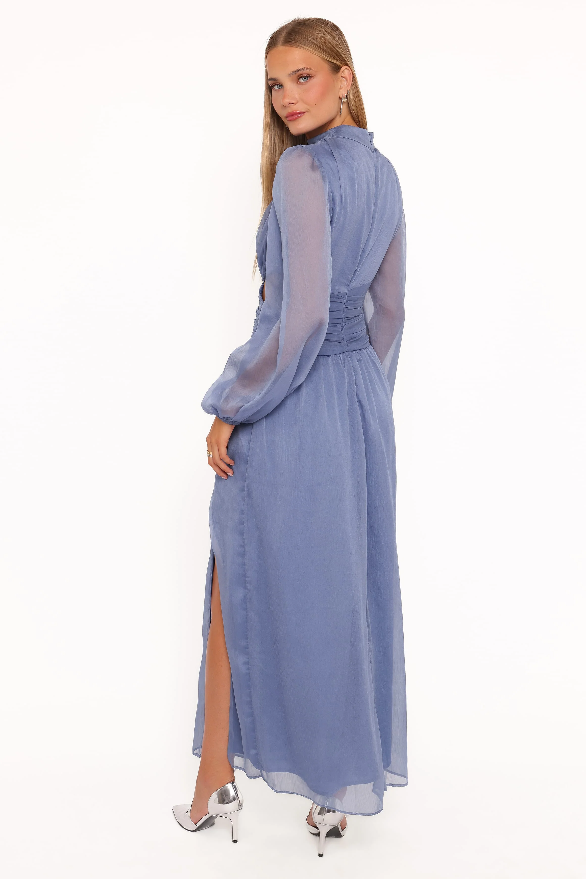 Neveah Long Sleeve Maxi Dress - Dusty Blue - Image 5