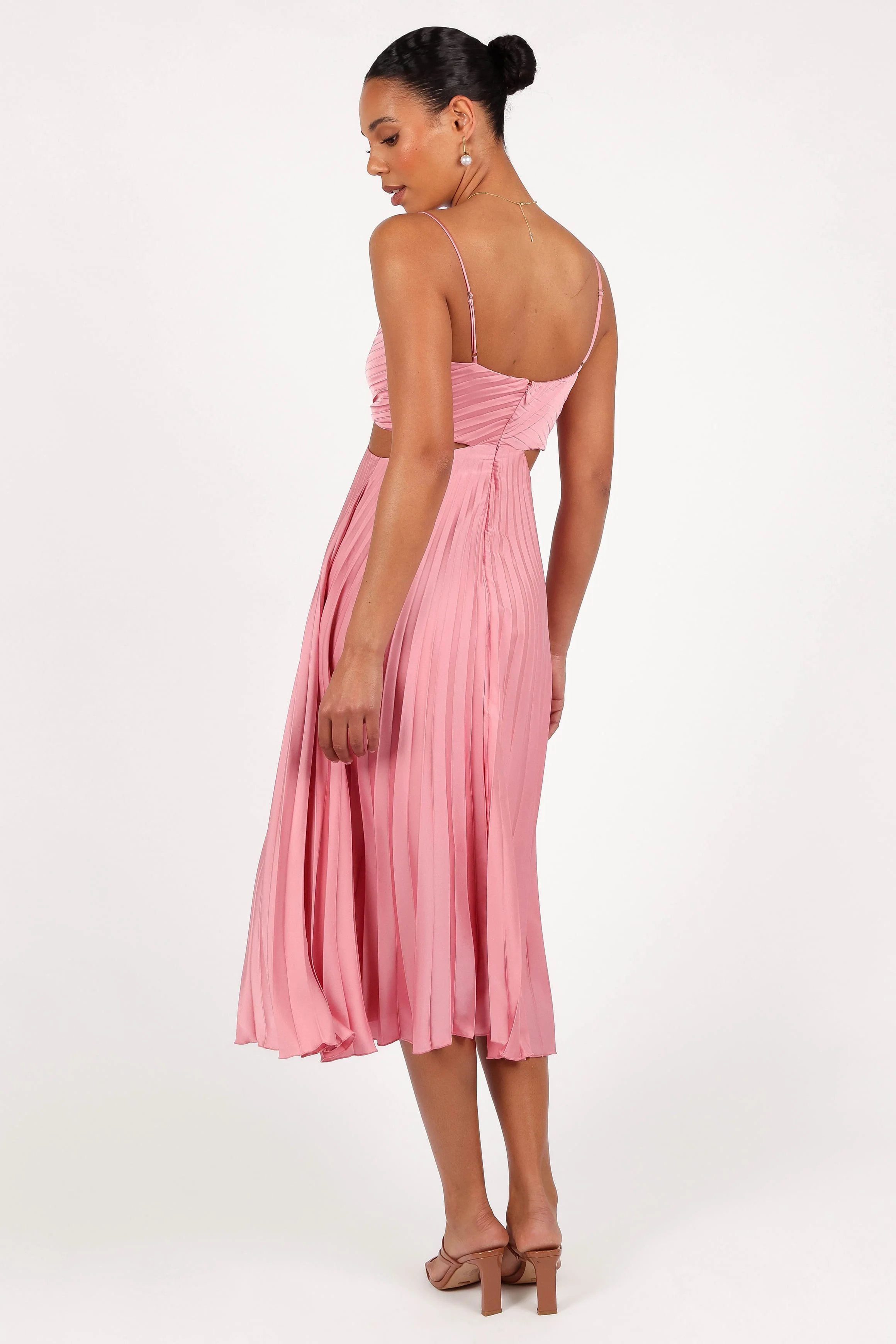 Niamh Midi Dress - Poppy Pink - Image 4
