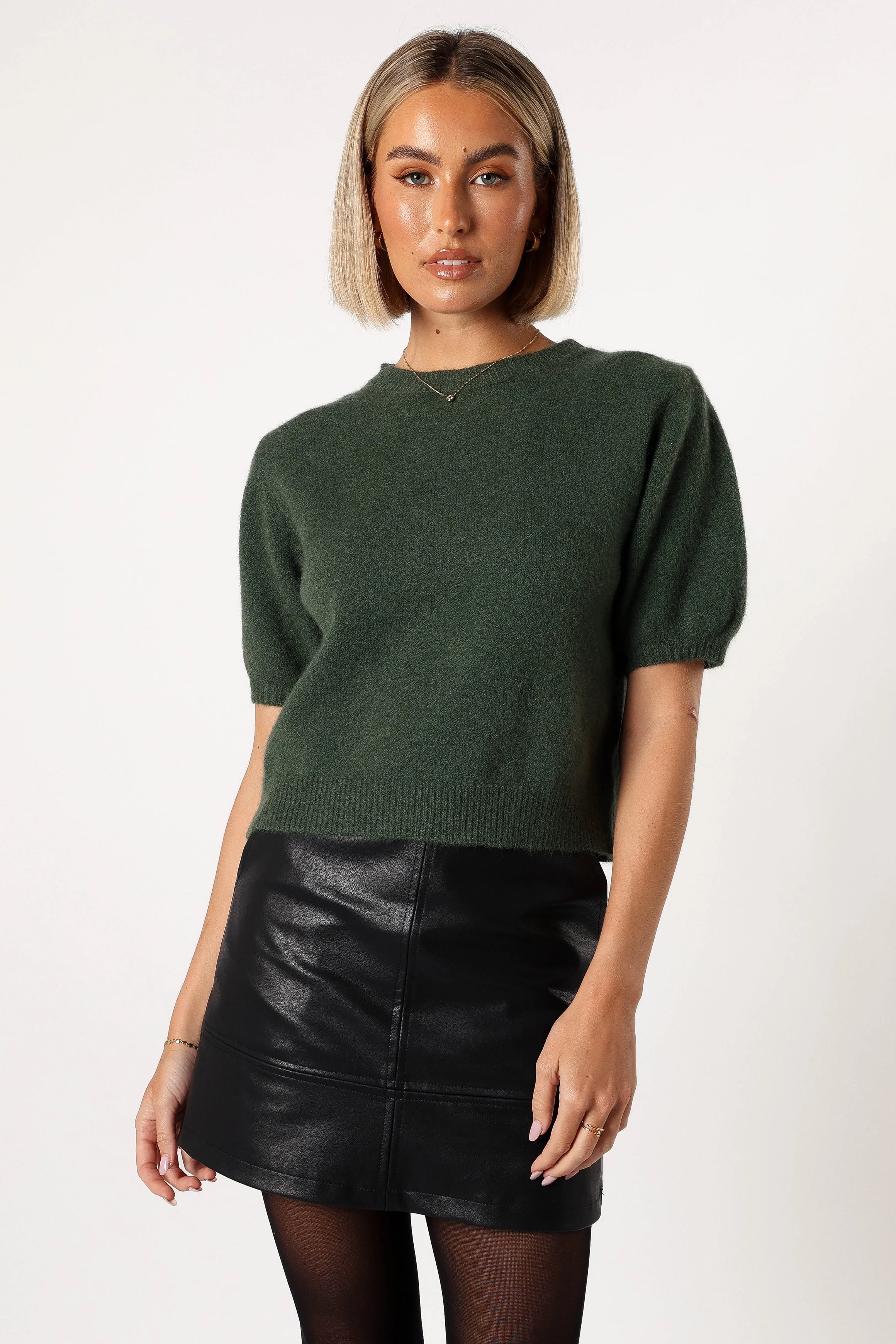 Noah Knit Sweater - Olive - Image 3