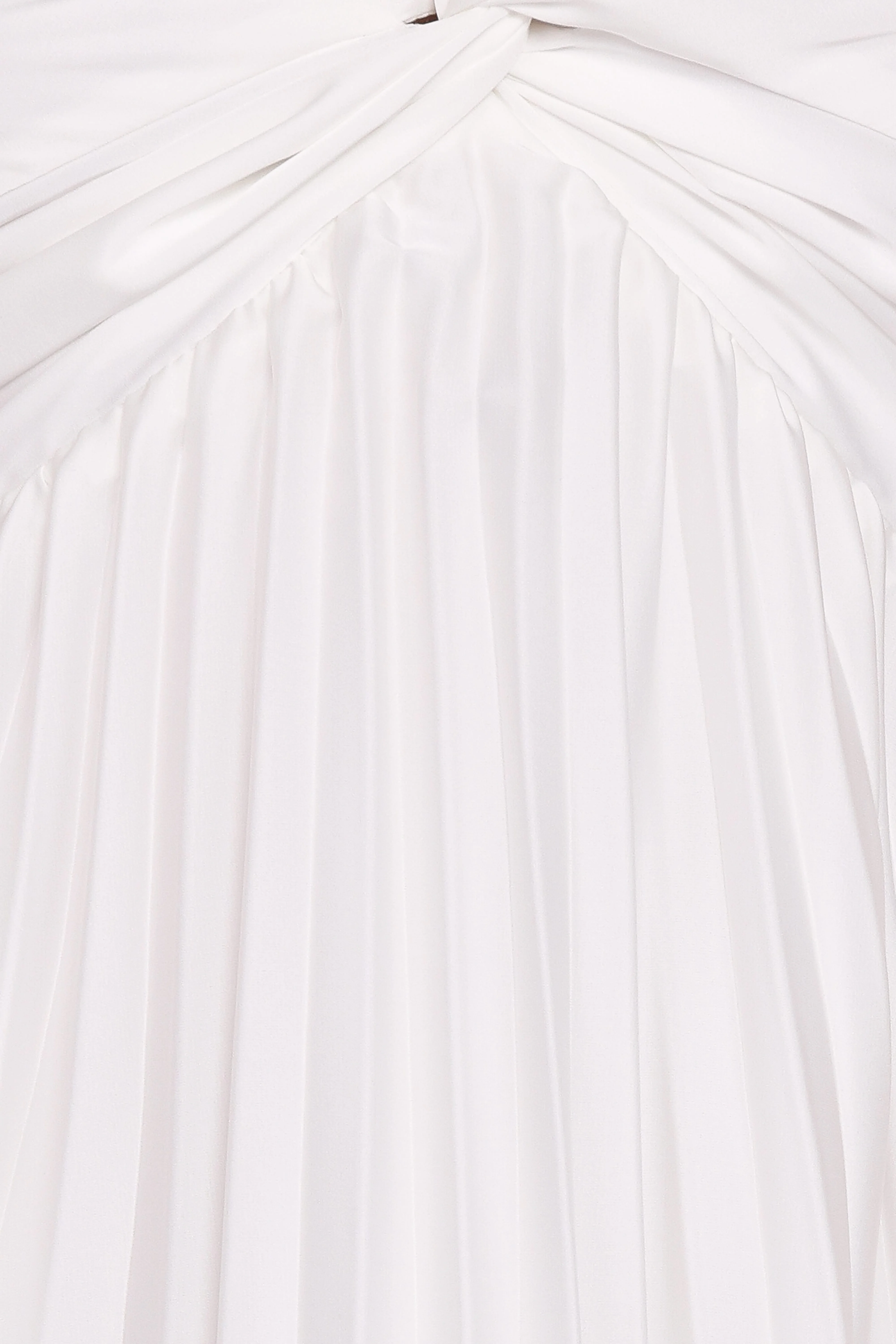 Nova Flutter Sleeve Midi Dress - White - Image 7