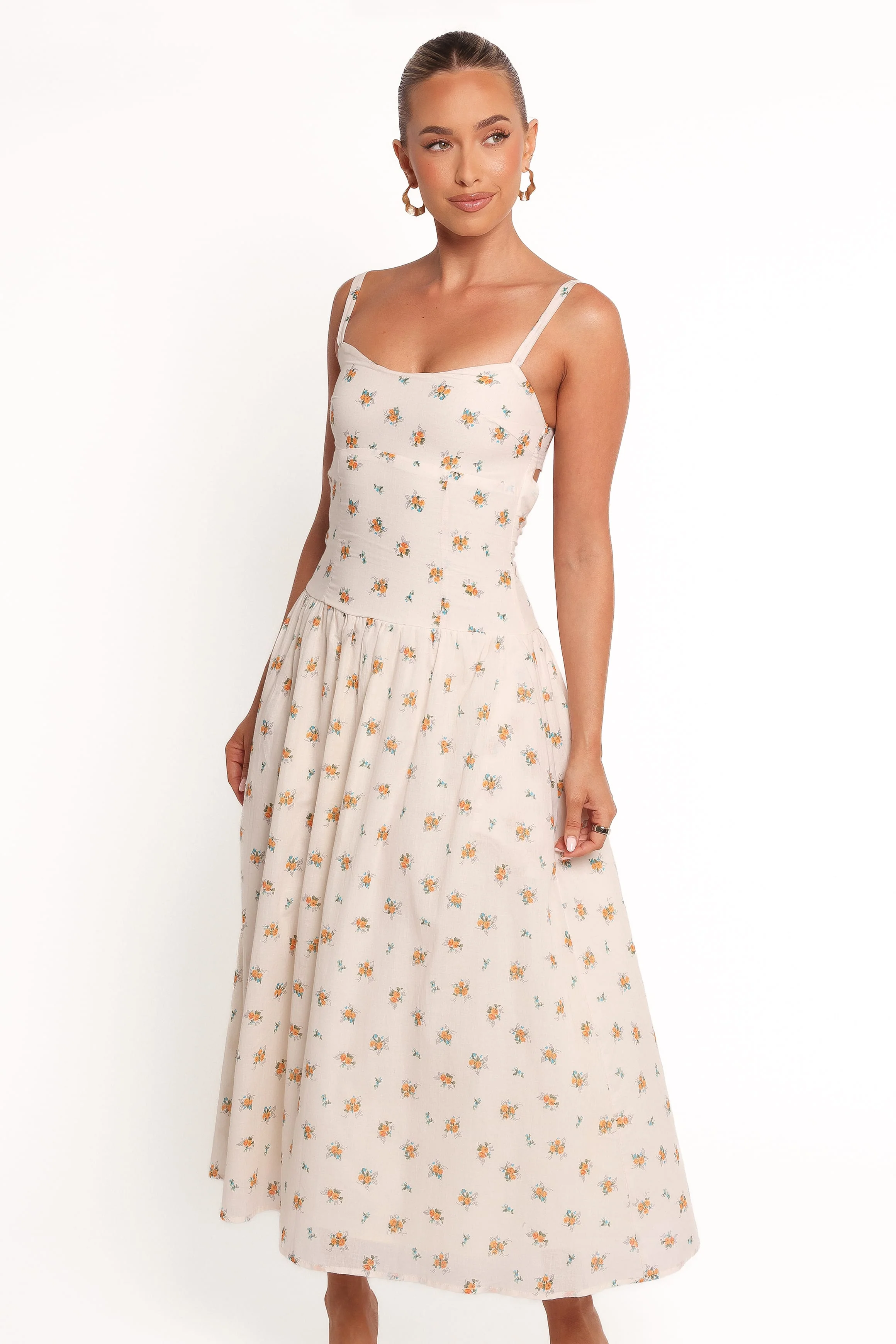 Oakley Maxi Dress - Yellow Floral - Image 3
