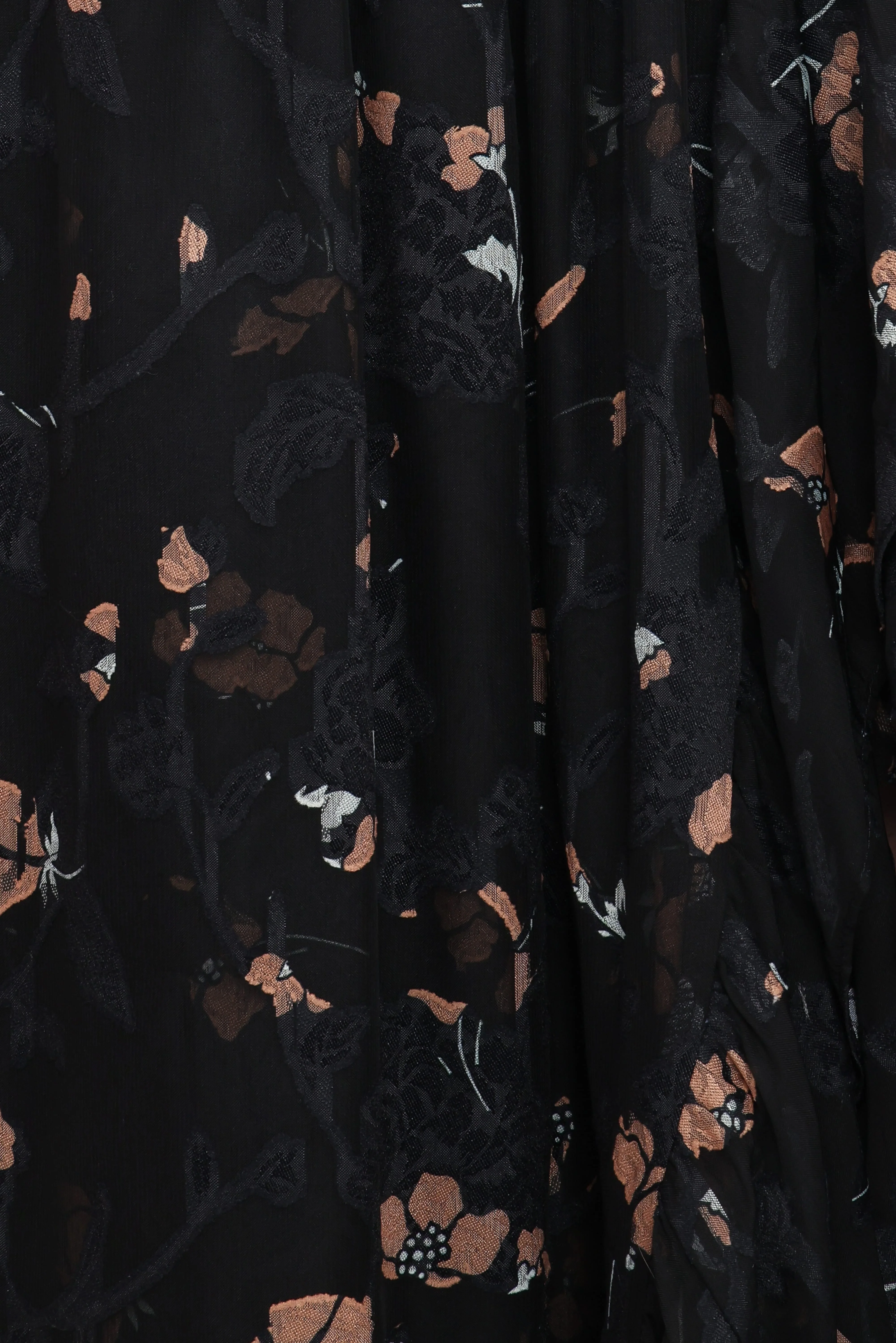 Orielle Maxi Dress - Black/Beige Floral - Image 6