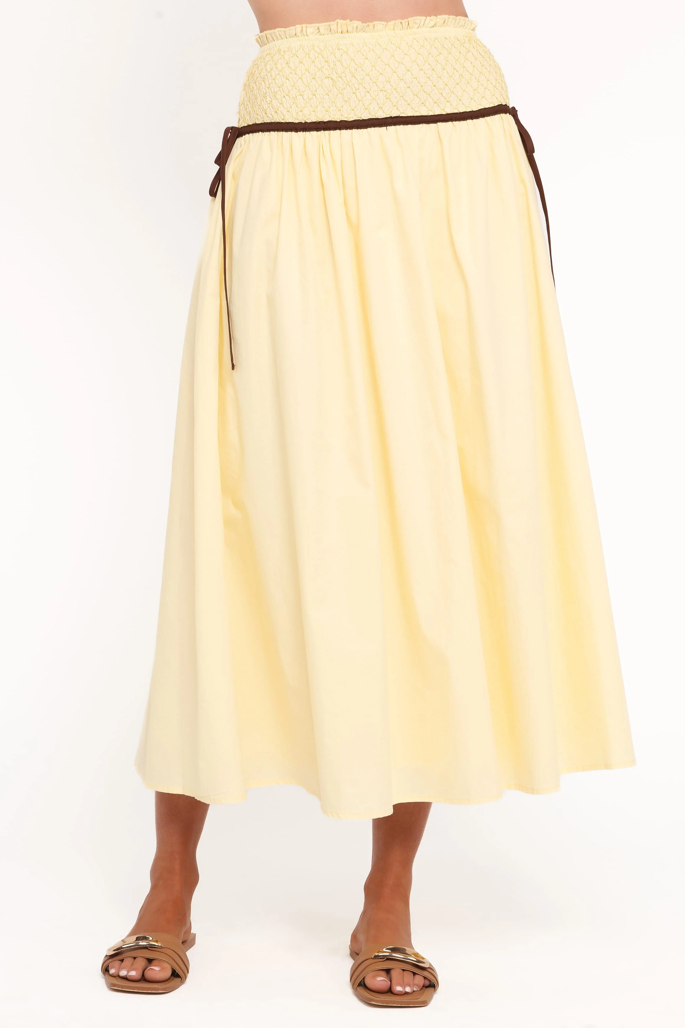Orielle Maxi Skirt - Lemon - Image 2