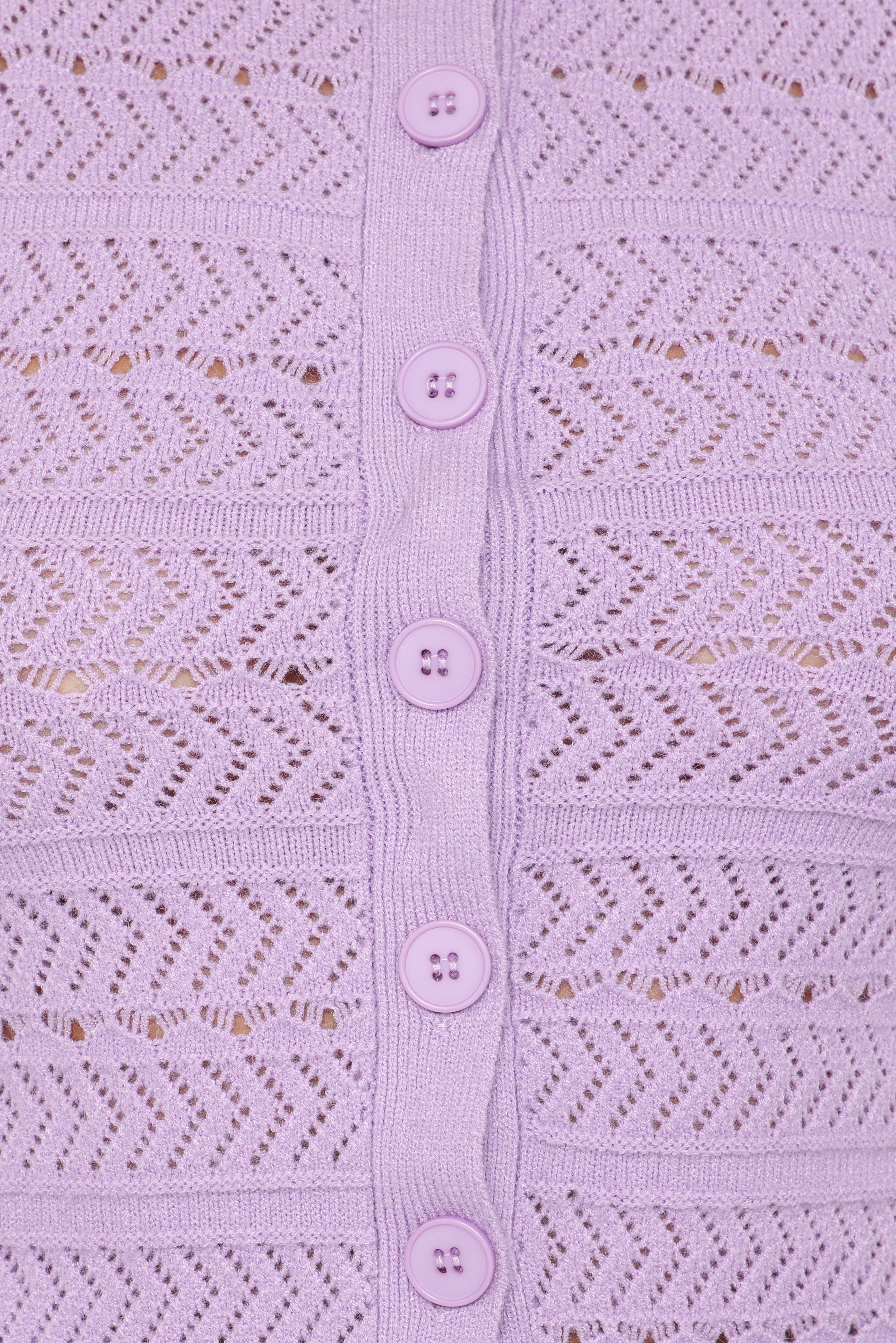 Paige Knit Skirt Set - Lilac - Image 8