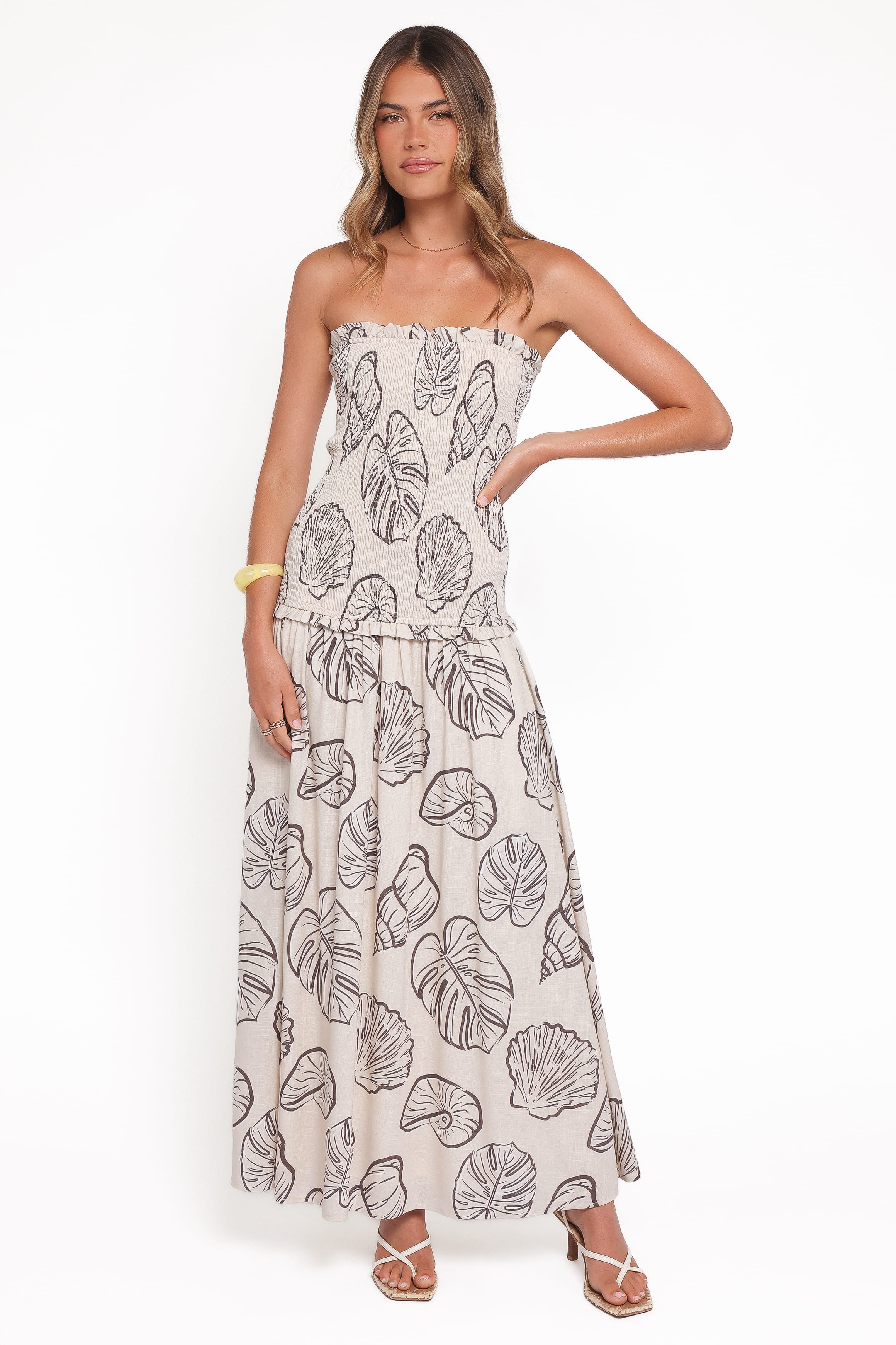Parkway Maxi Dress - Cream Shells - Image 2