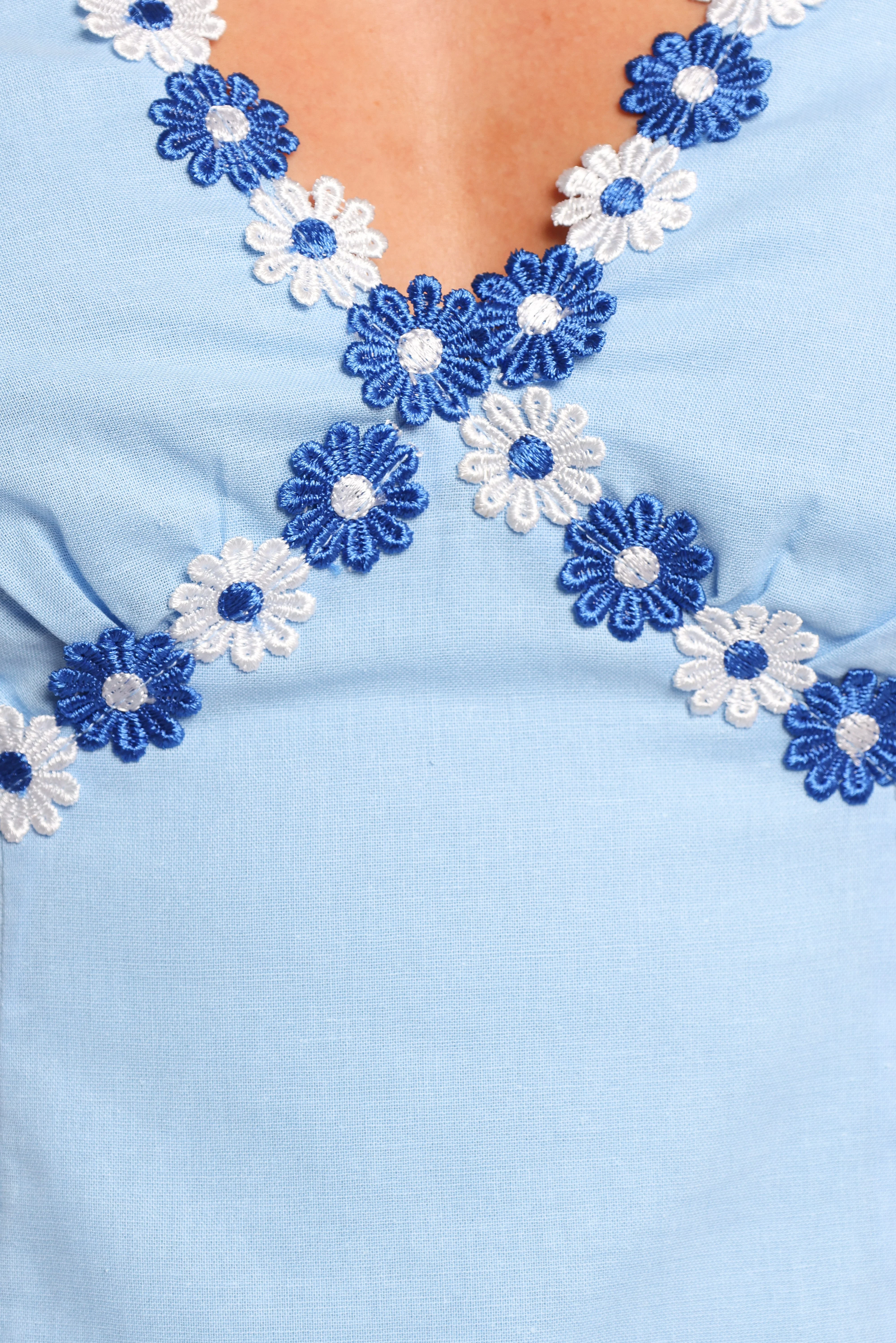 Peri Mini Dress - Blue - Image 7