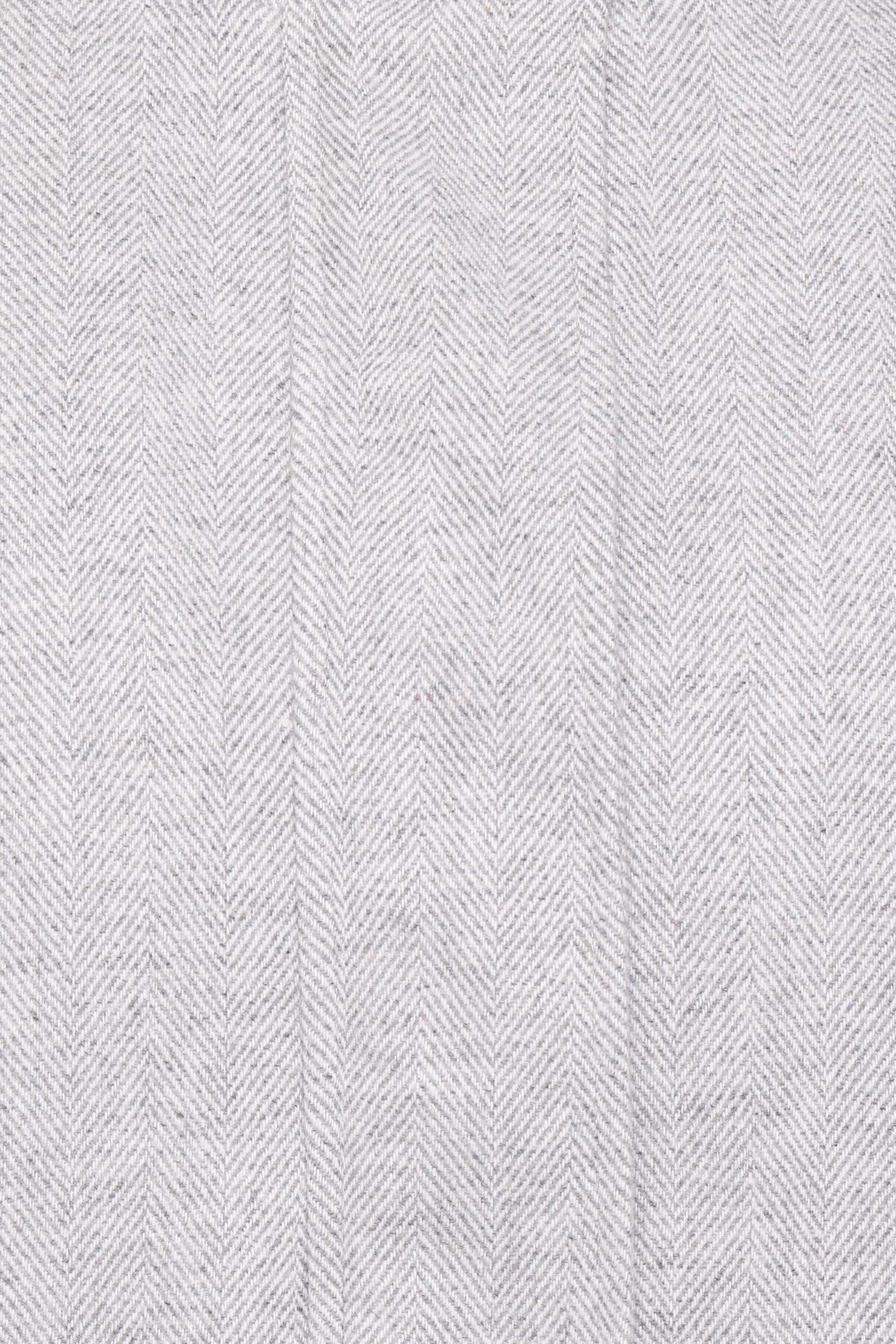 Peyton Funnel Neck Bomber Jacket - Grey Herringbone - Image 8