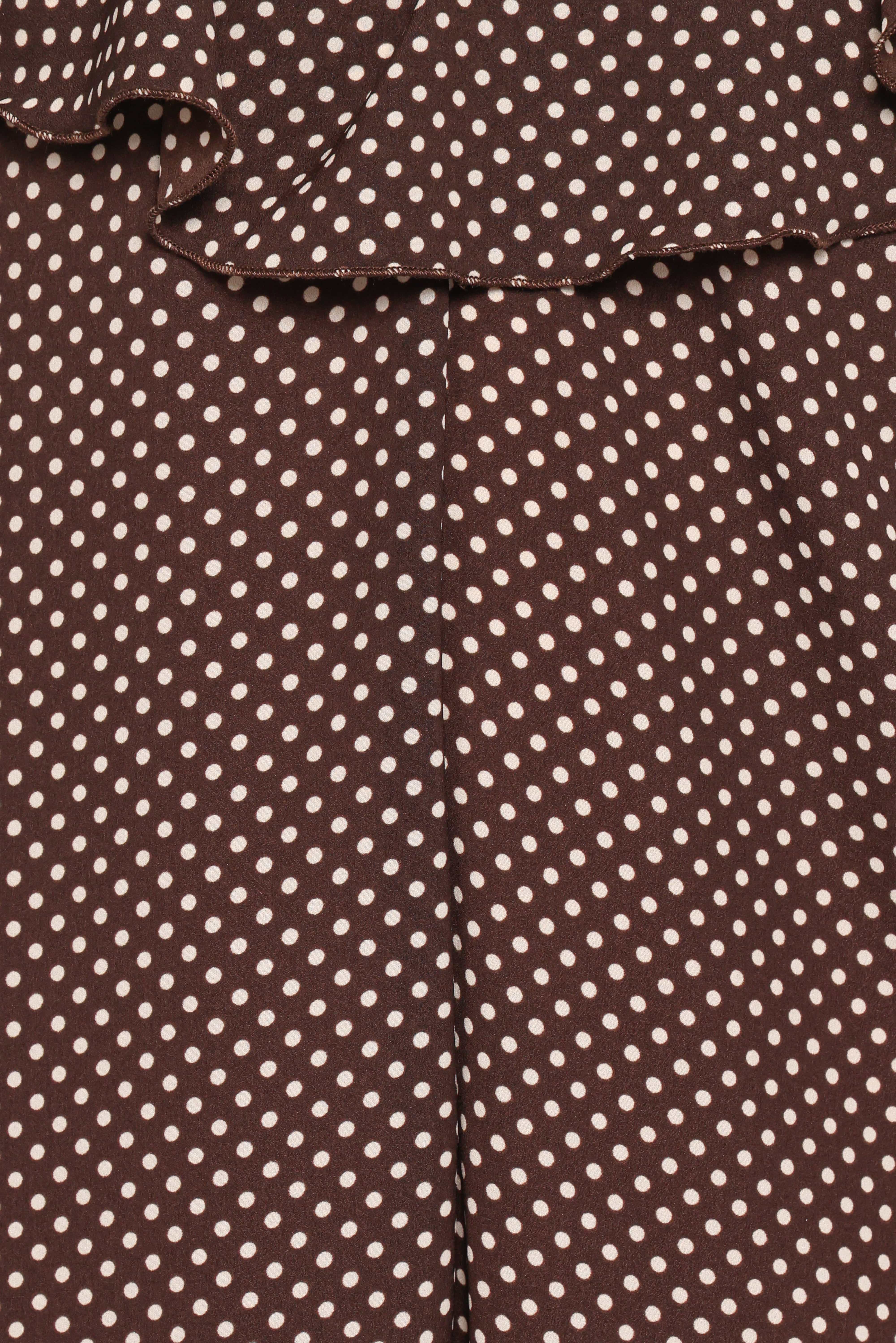 Peyton Jumpsuit - Brown Polka Dot - Image 5