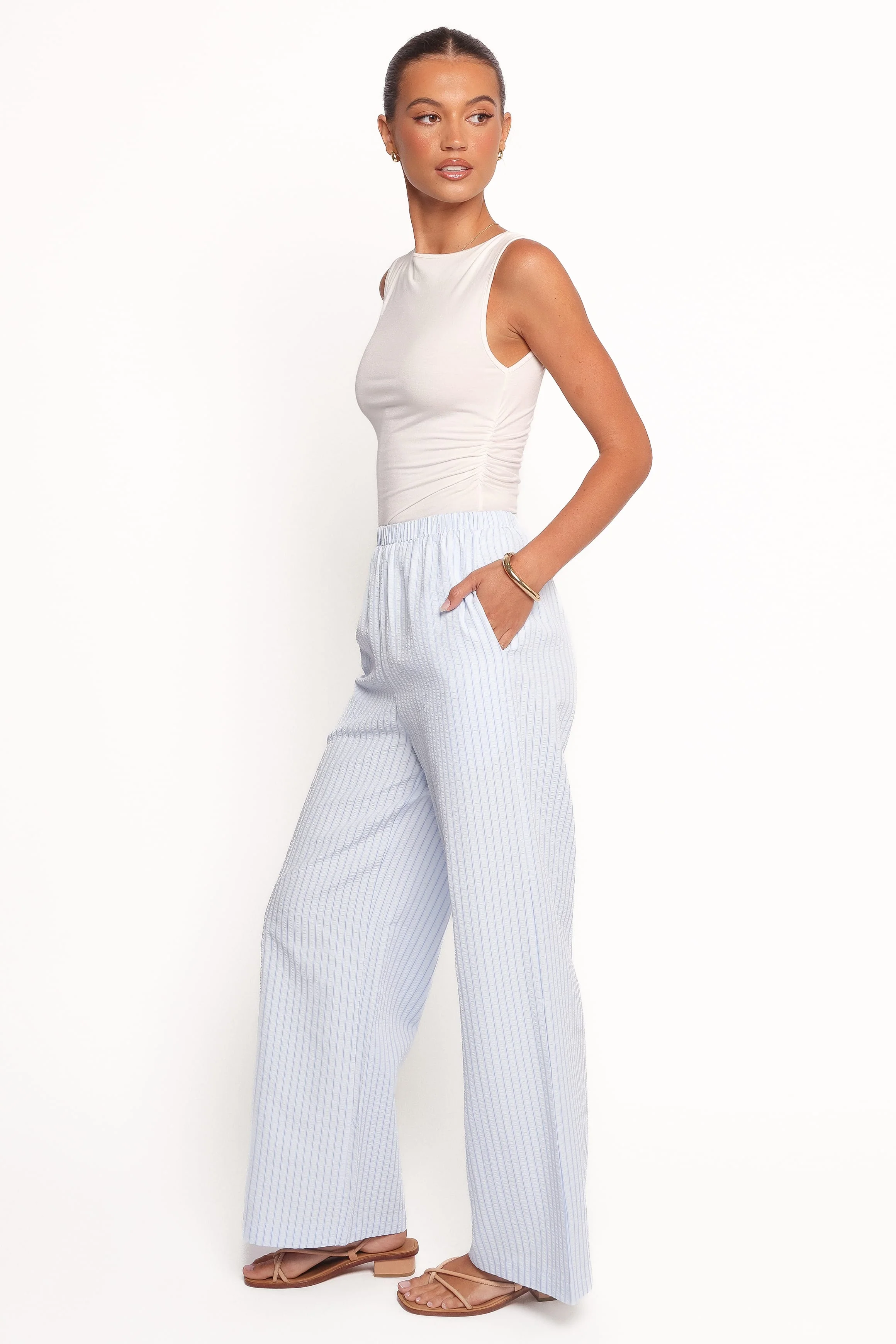 Peyton Striped Pant - Blue - Image 4