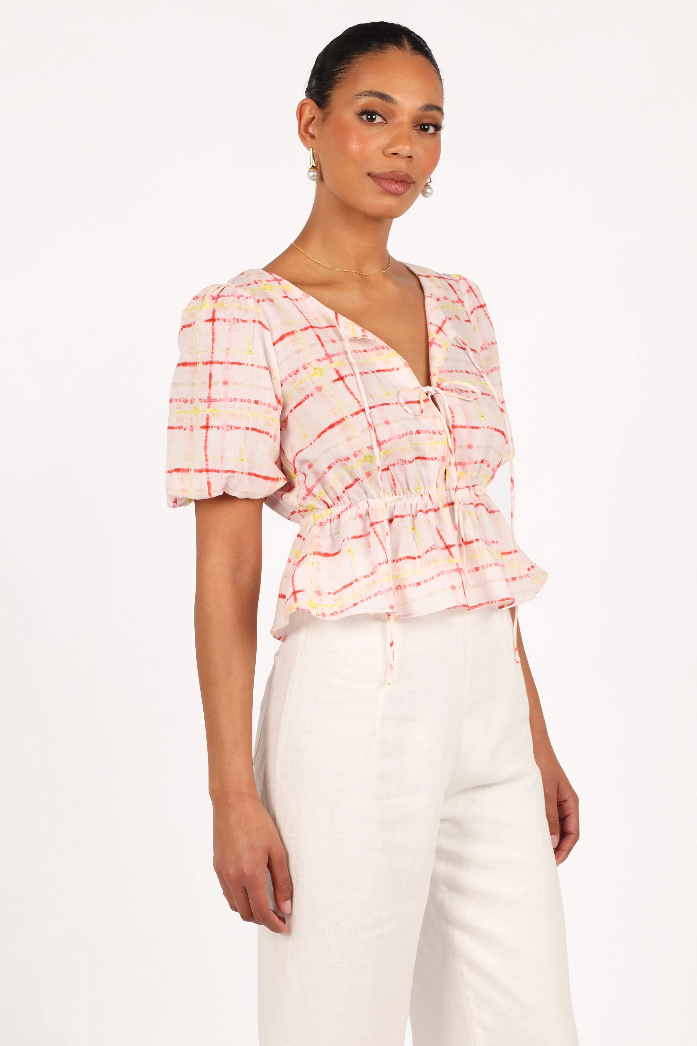 Pippi Top - Sunset Check - Image 7