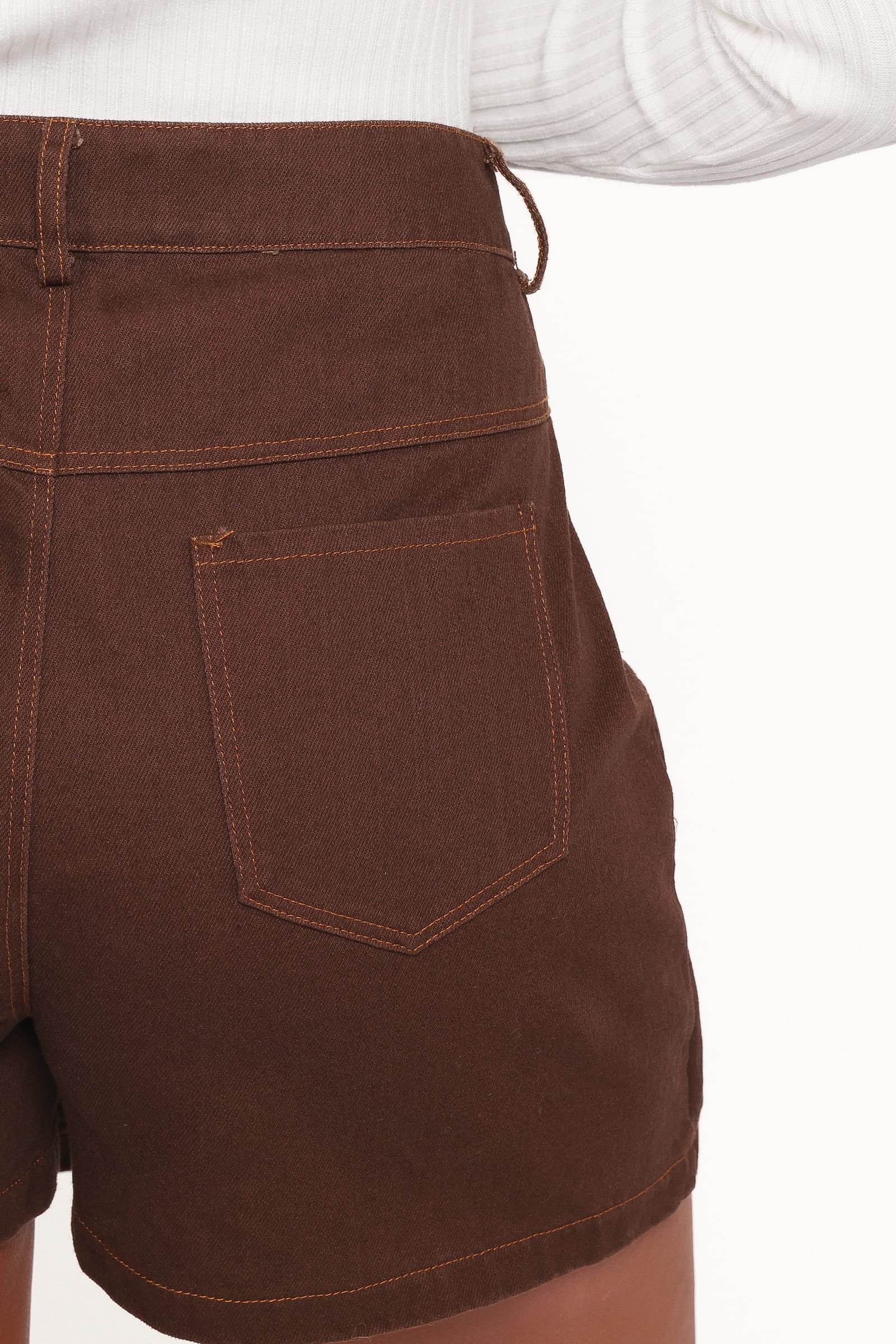 Presley Denim Skort - Dark Brown - Image 7