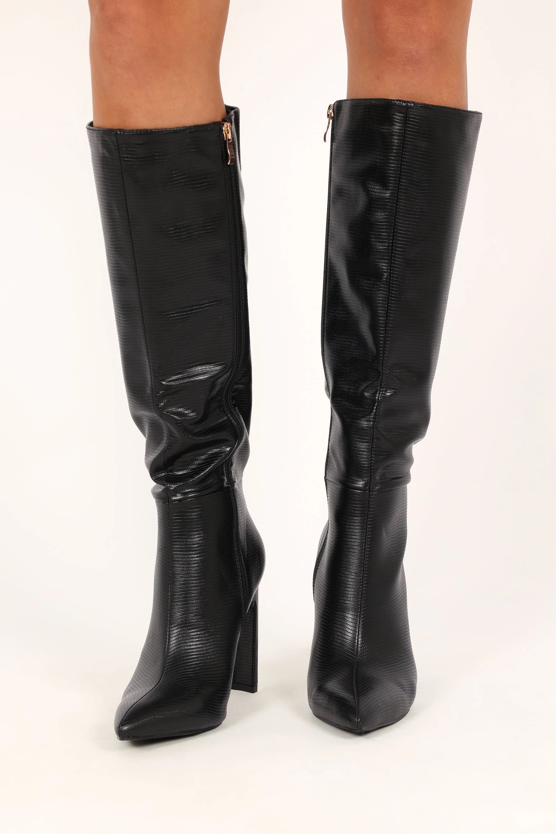 Rasana Knee High Boot - Black Scale - Image 5