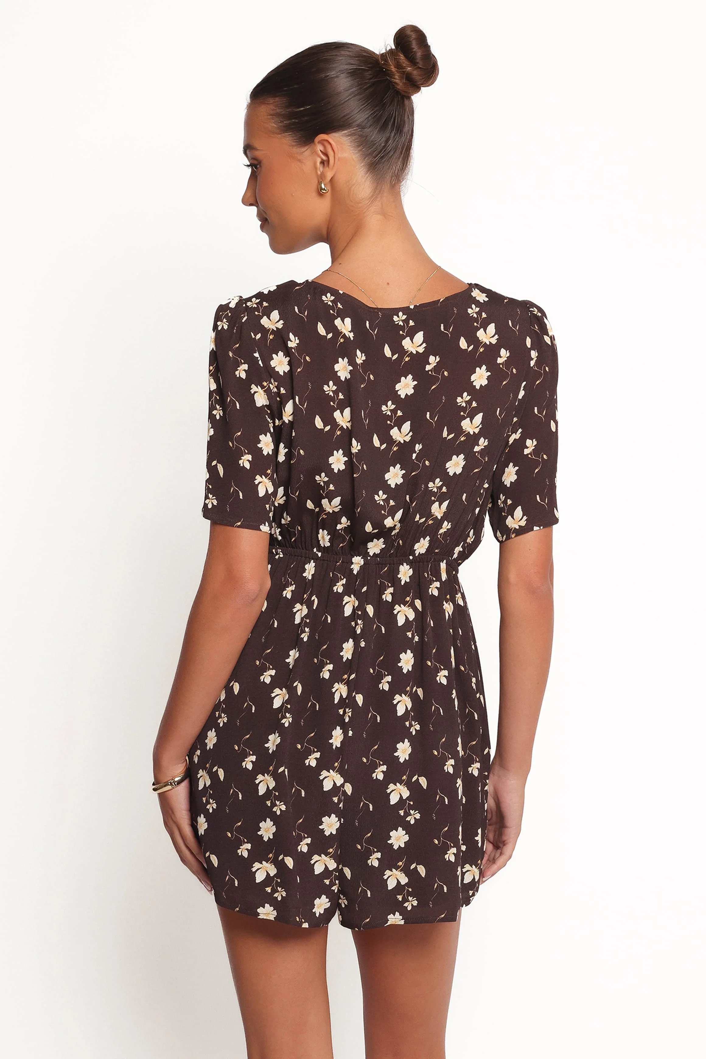 Raschelle Playsuit - Brown Ditsy - Image 3