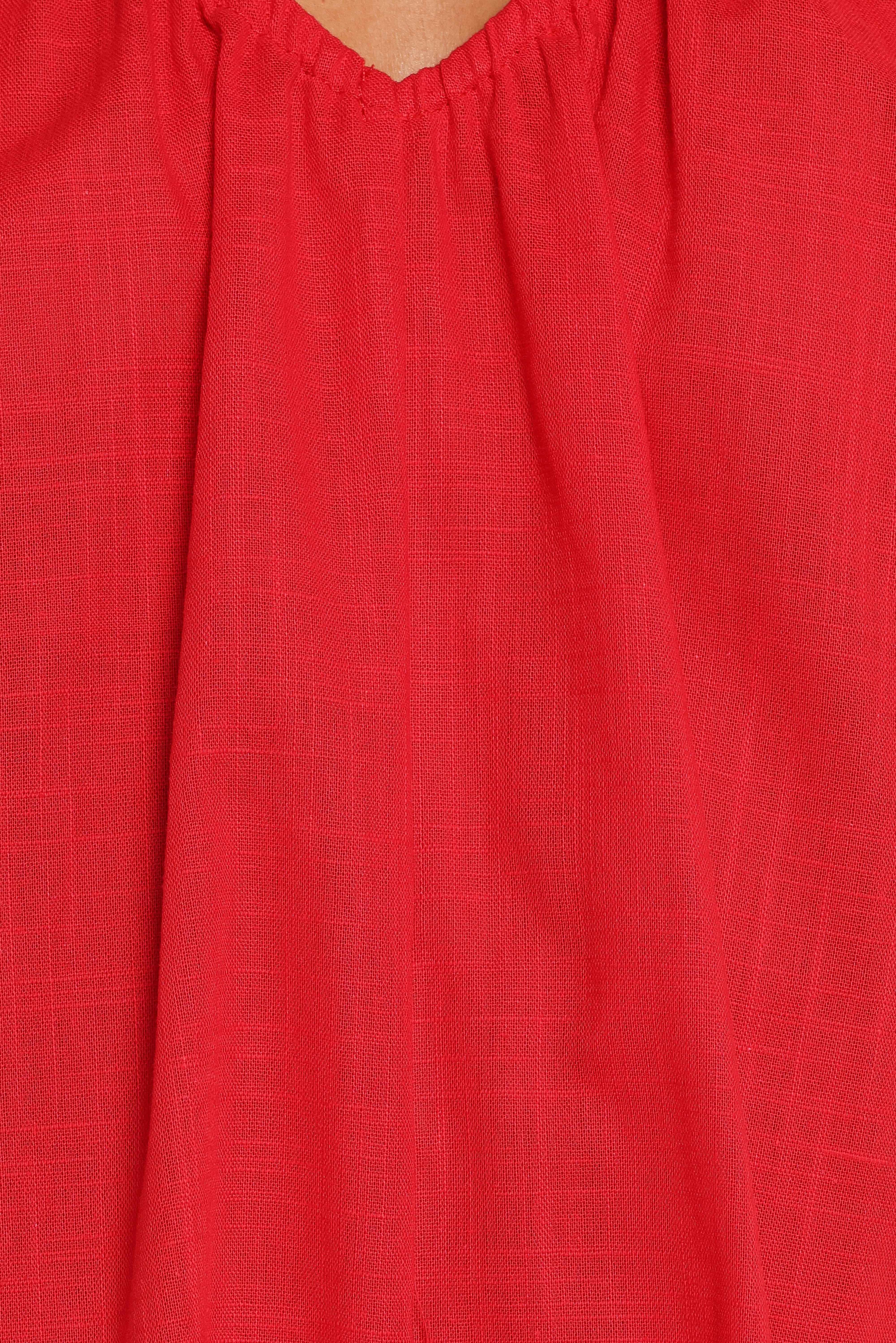 Renata Halter Playsuit - Red - Image 8