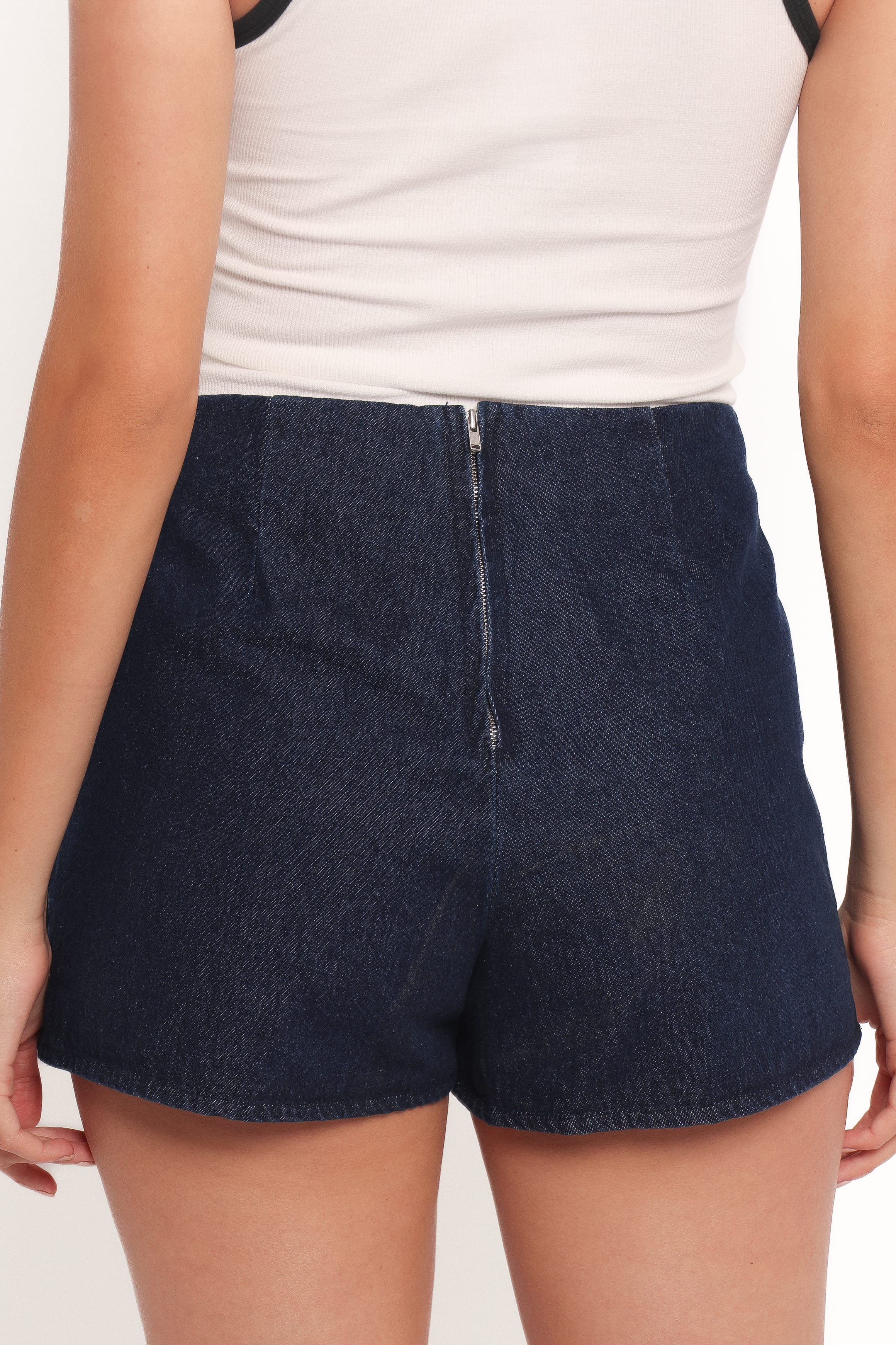 Ressie Denim Mini Skort - Raw Denim - Image 8