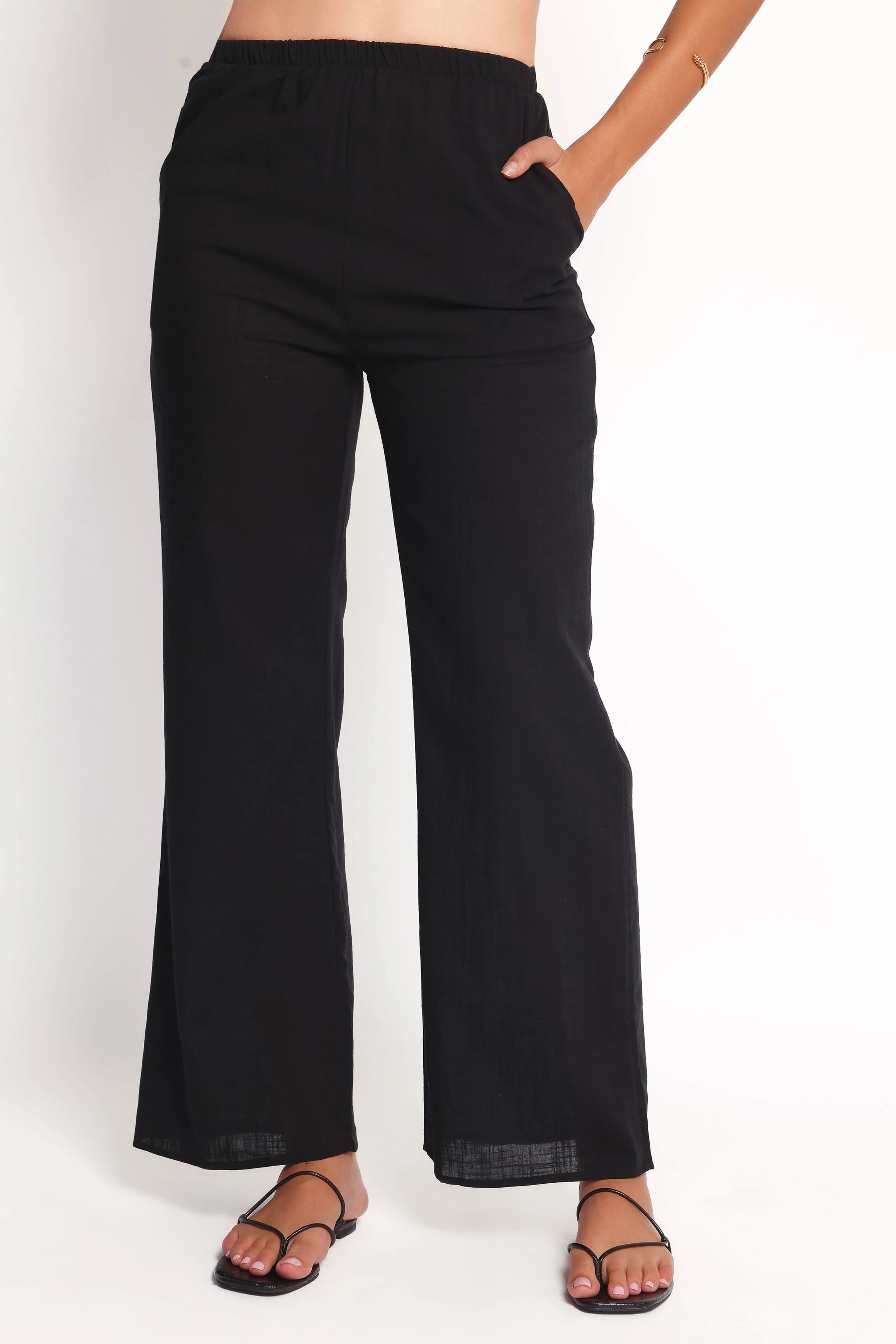Rhoades Off Shoulder Pant Set - Black - Image 5