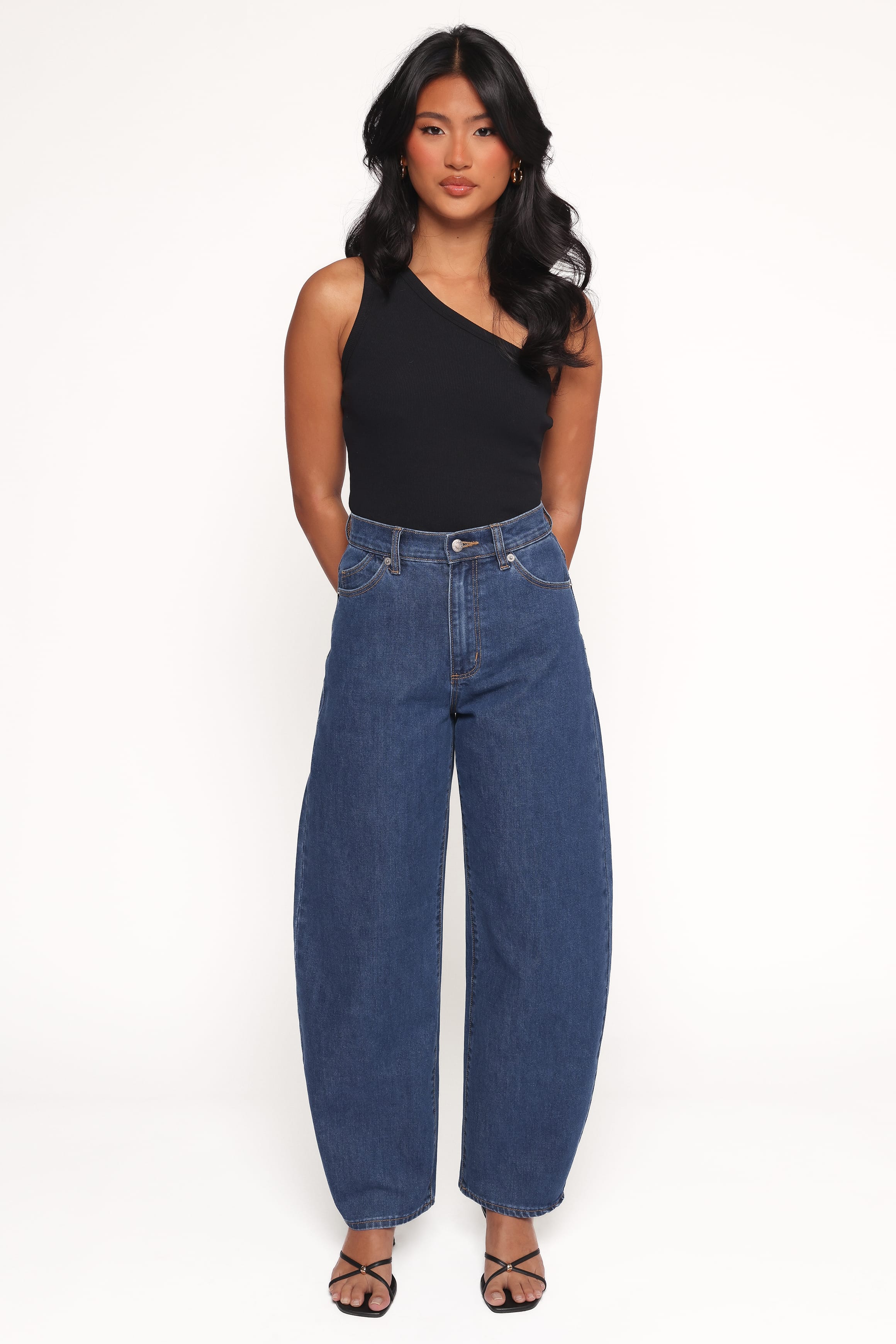 Rollas Gigi Barrel Jeans - Forever Blue