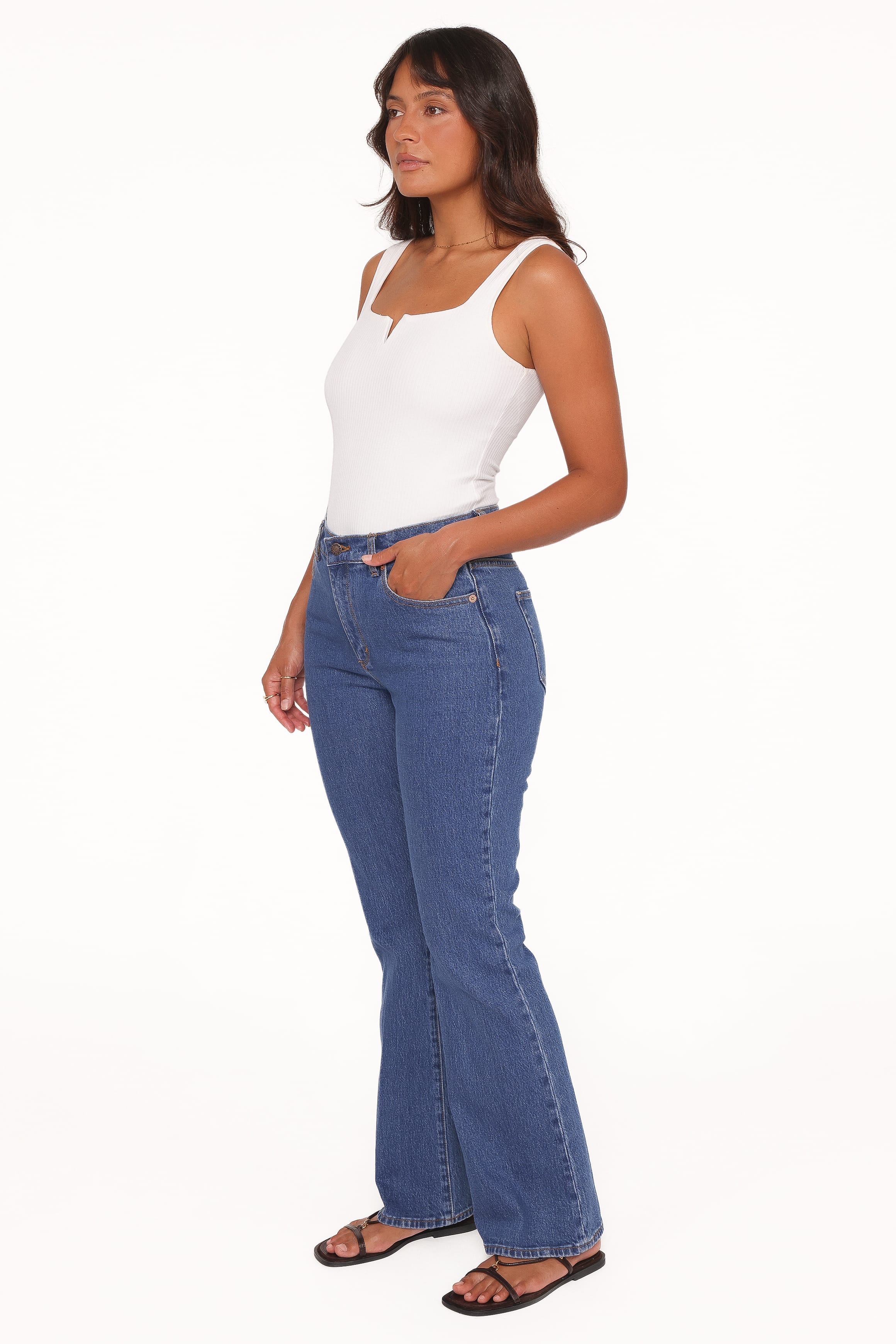 Rollas Midtown Bootcut Jeans - Canyon Stone - Image 3