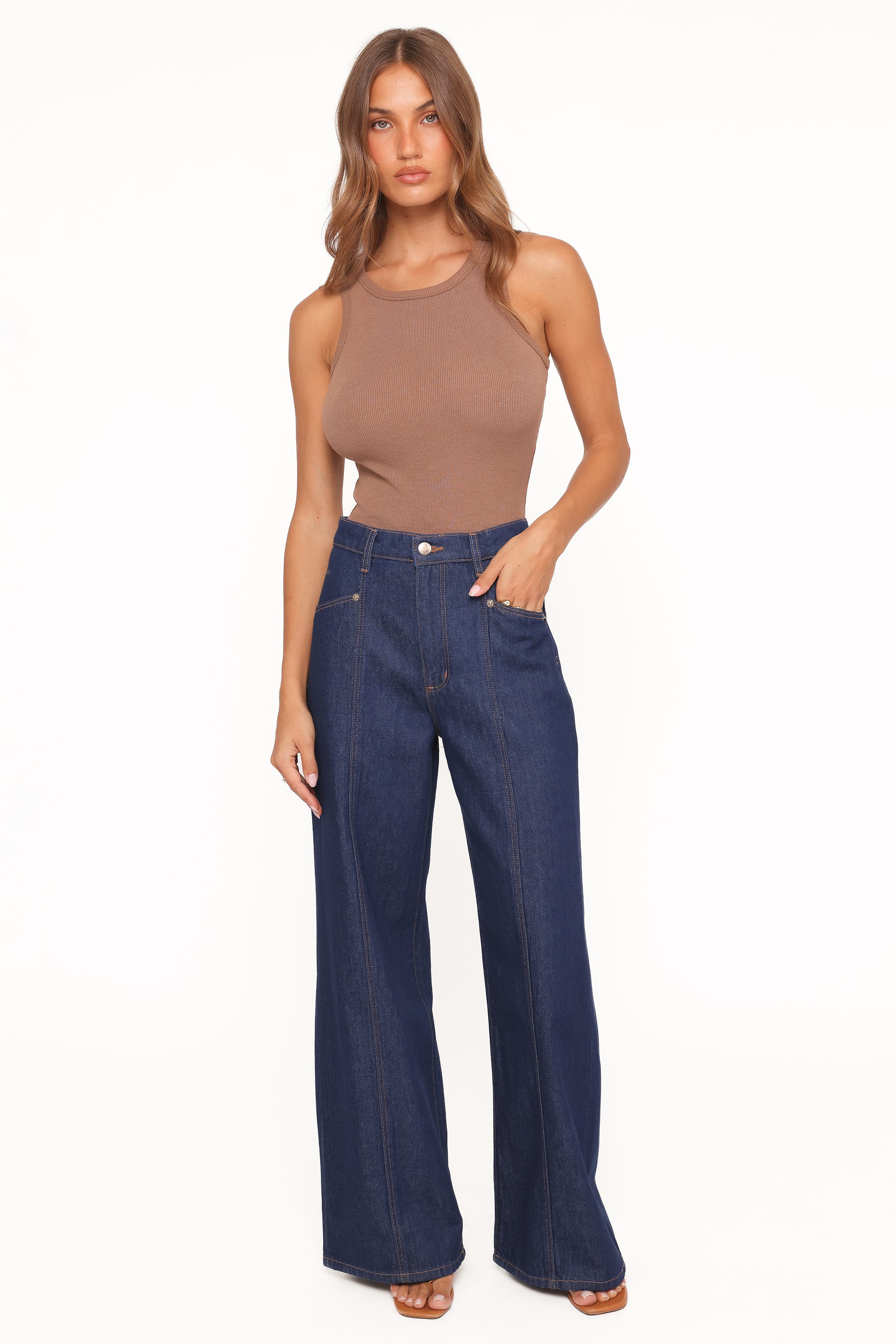 Rollas Relaxed Sailor Long Deco Jeans - Soho Blue - Image 3